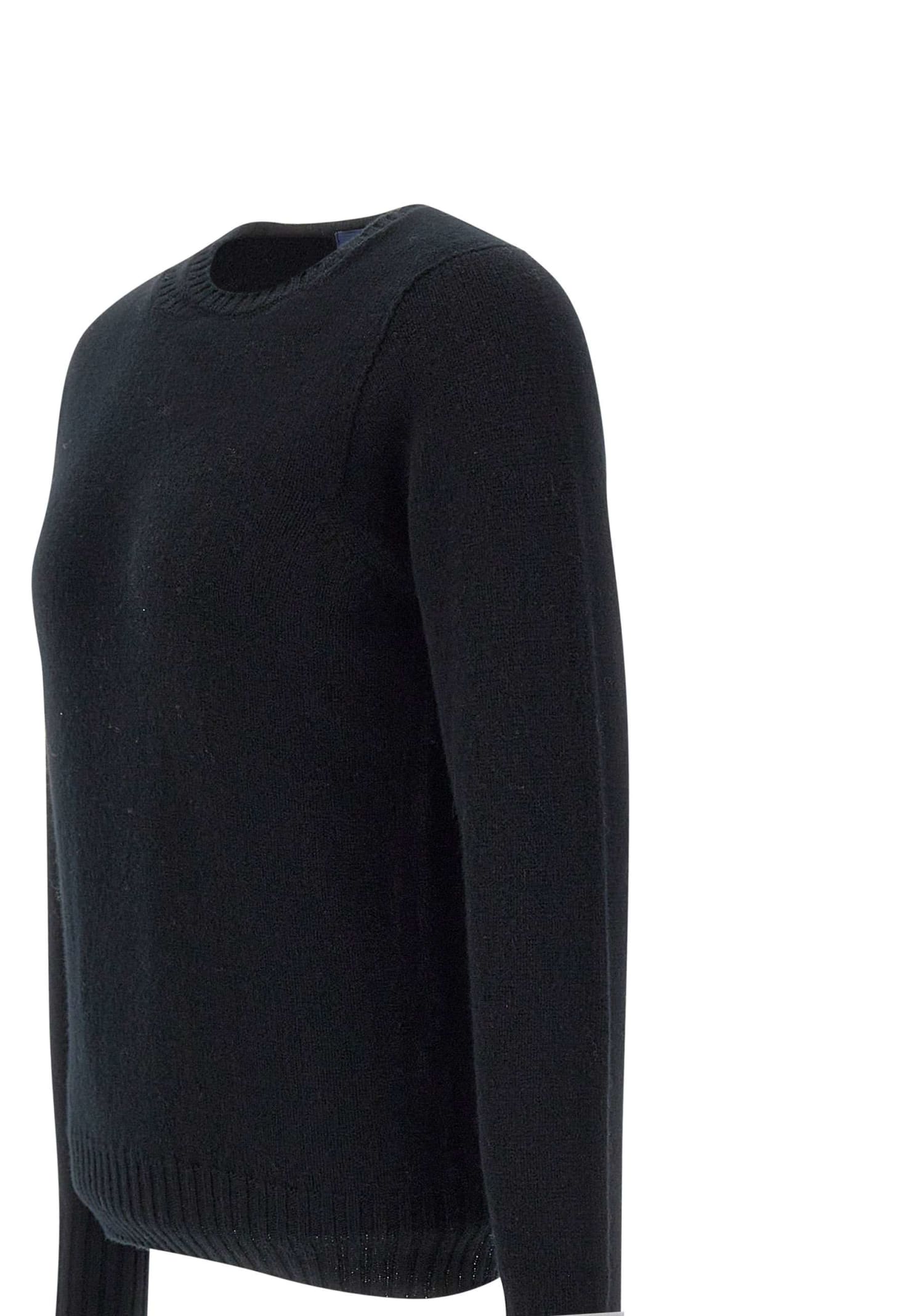 Shop Drumohr Wool Pullover In Black