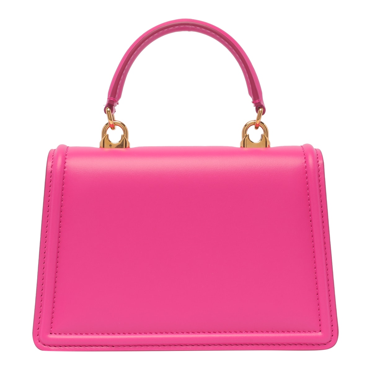Shop Dolce & Gabbana Devotion Small Leather Bag In Pink