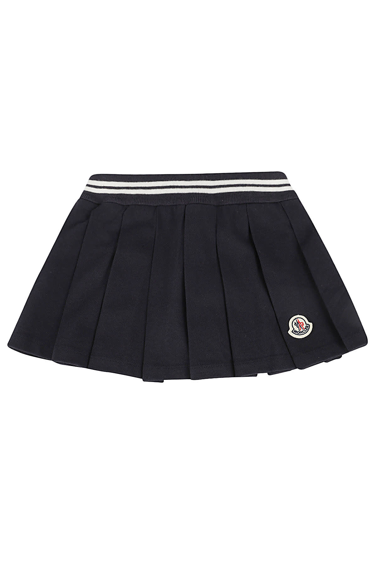 Shop Moncler Skirt In Navy