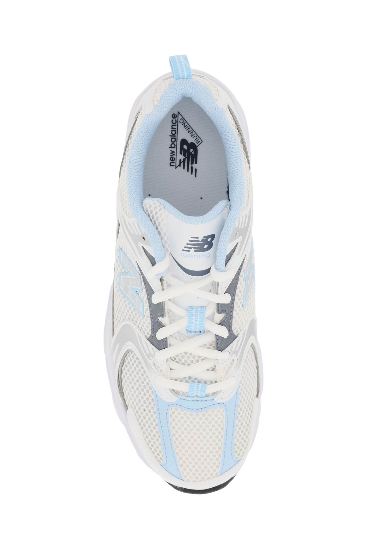 Shop New Balance 530 Sneakers In White Lilac Dark Grey (silver)