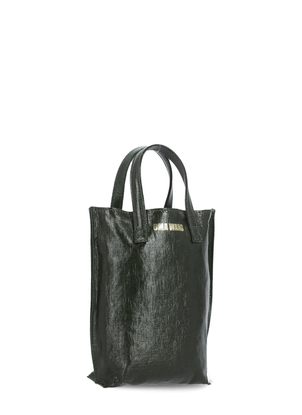 Uma Wang Small Case Canvas Bag In Green