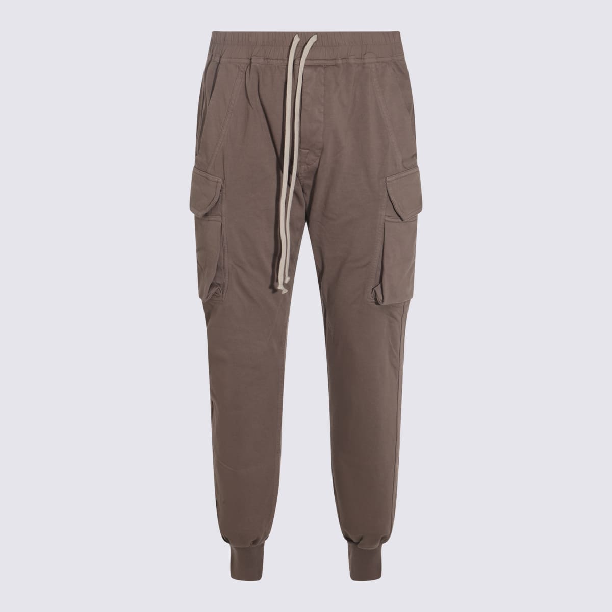 Beige Cotton Mastodon Cut Pants