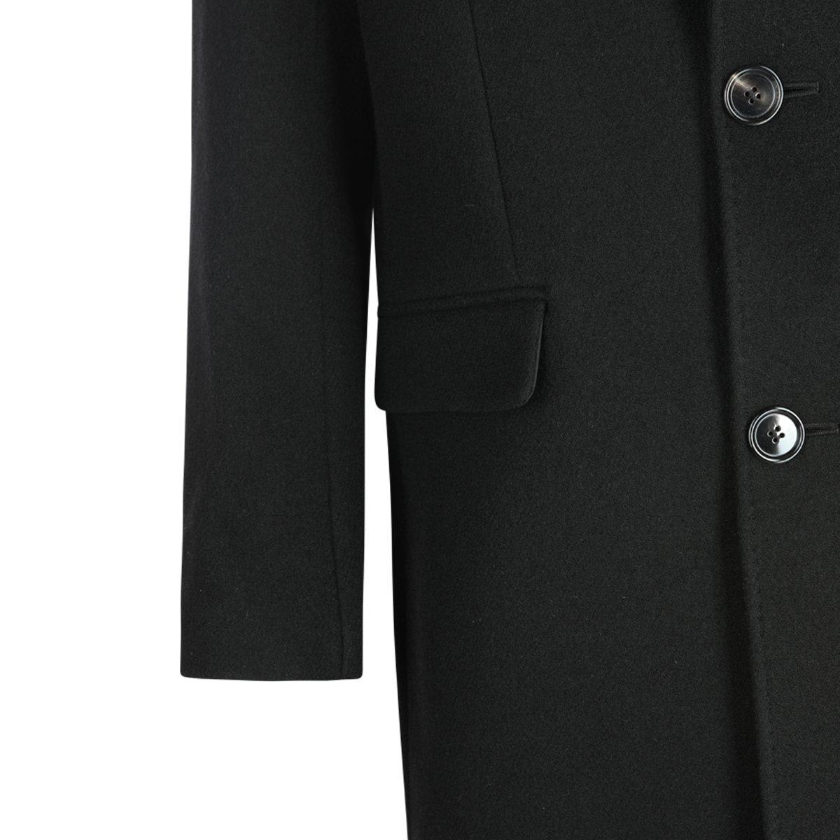 Ami Alexandre Mattiussi Wool Single-breasted Coat In Black