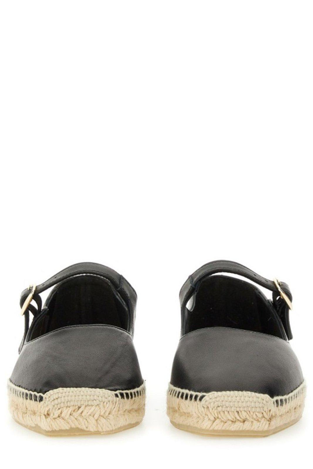 Castaã±er Castaner Classic Black Espadrille With Braided Jute Sole