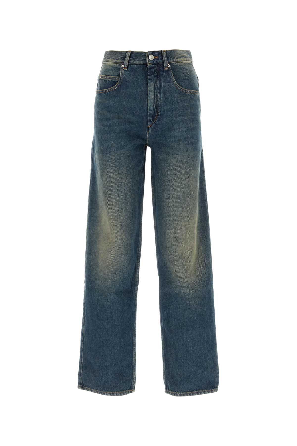 Shop Isabel Marant Denim Joanny Jeans In Blue