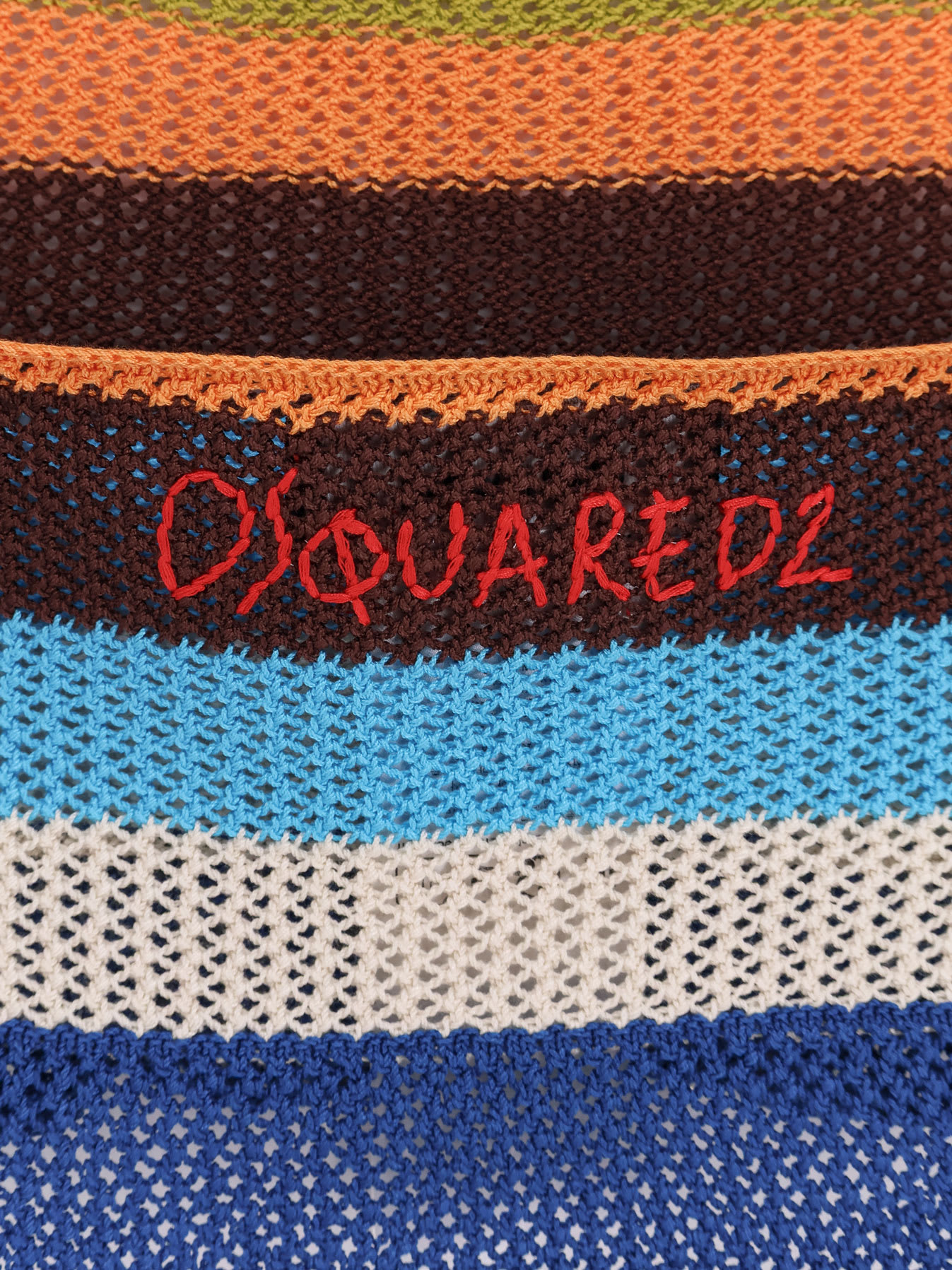 Dsquared2 Summer Lovers Halterneck Cropped Knit Top