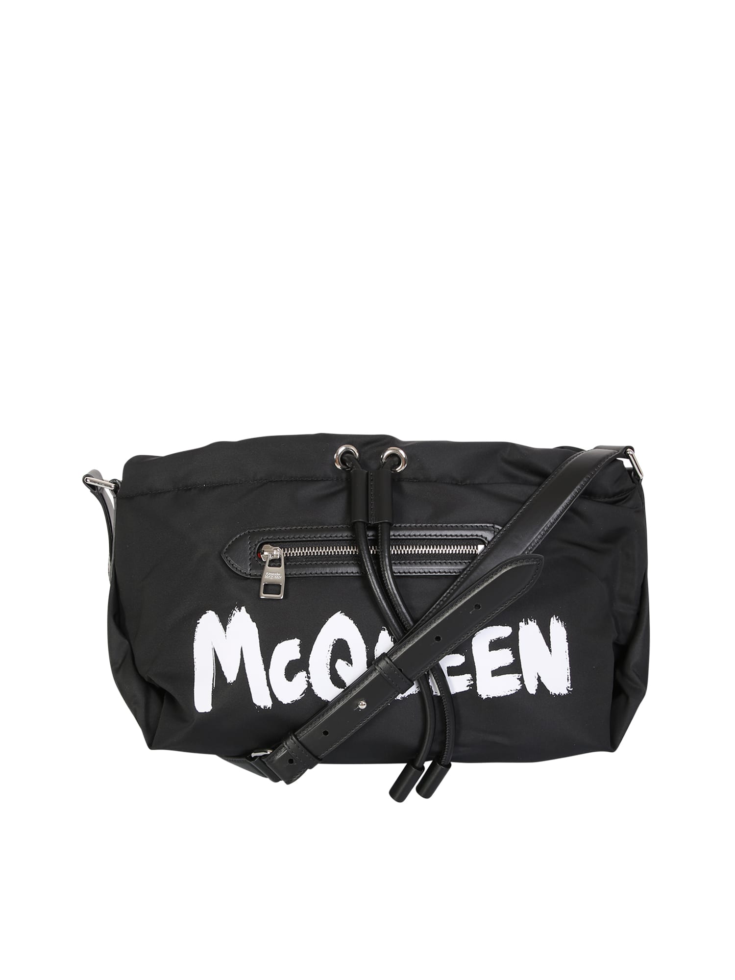 Alexander McQueen Graffiti Bag With Iconic Alexander Mcqueen Printed Logo. Practical And Comfortable, It Can Be Adapted To Any Type Of Look