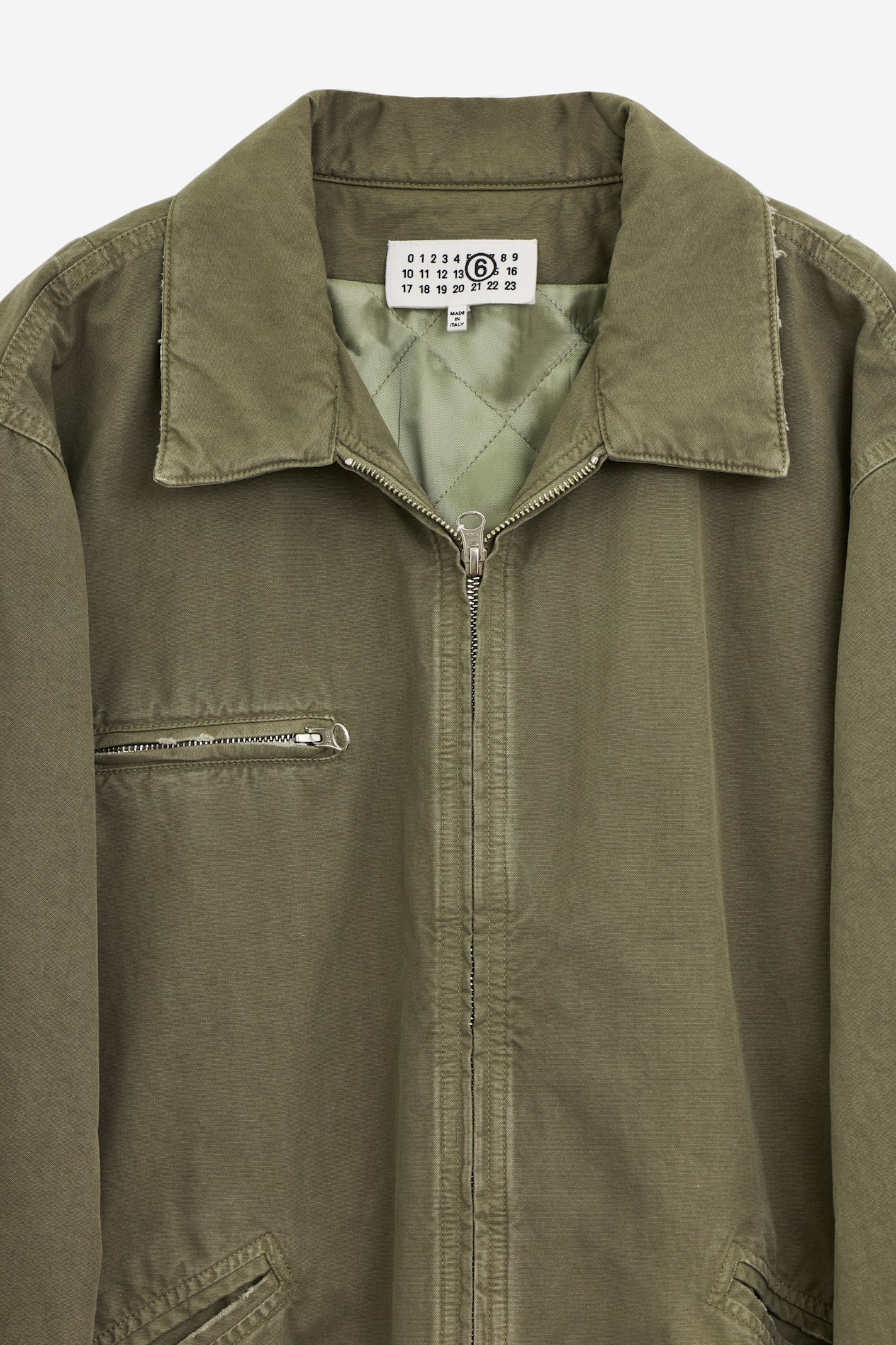 Mm6 Maison Margiela Sportsjacket Casual Jackets, Parka Green In Green