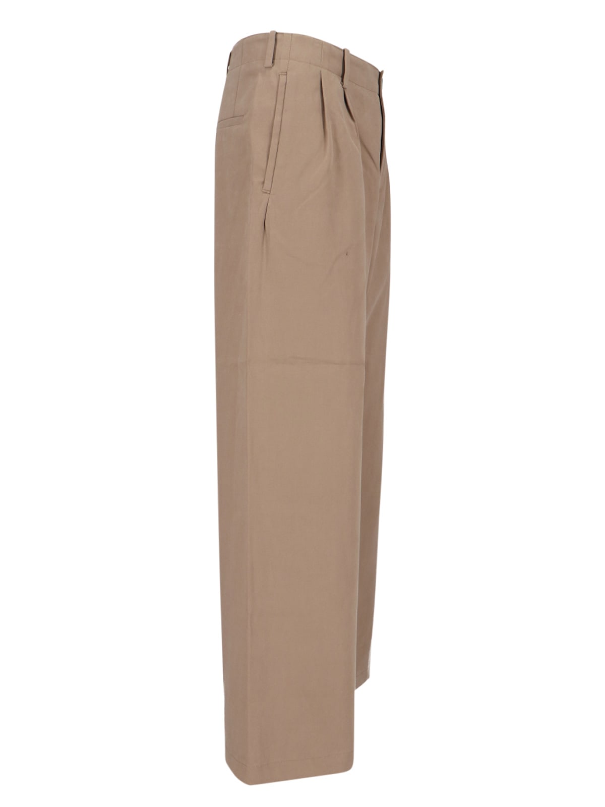 Our Legacy Bridge Chino Wide Leg Cotton Trousers In Neutral