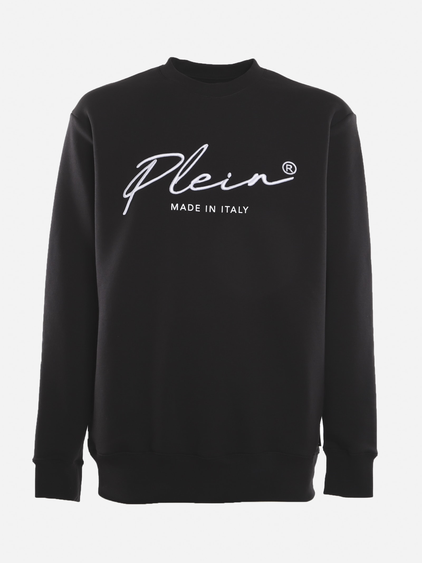 Philipp Plein Cotton Sweatshirt With Contrasting Logo Print