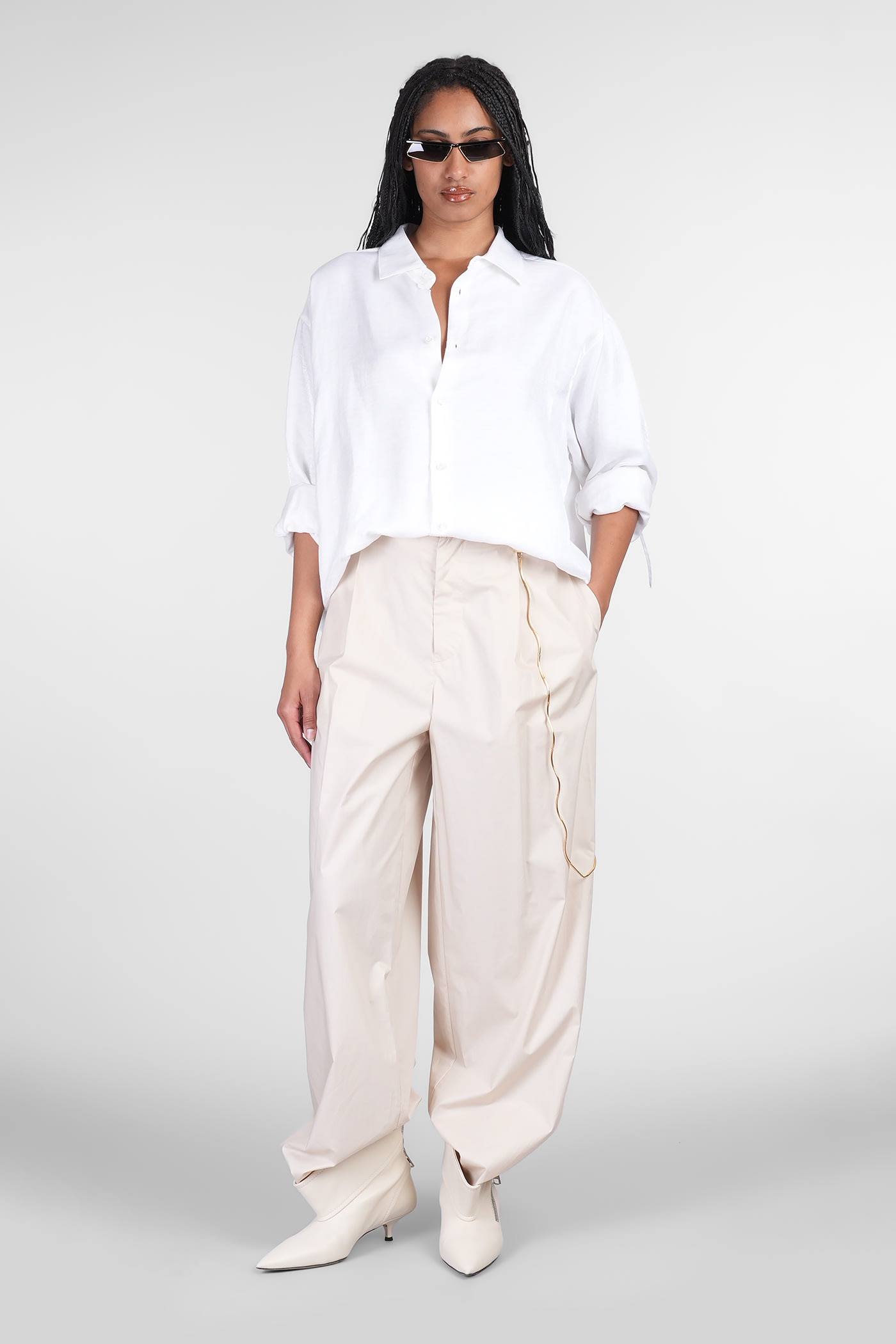 Darkpark Keanu Shirt In White Linen