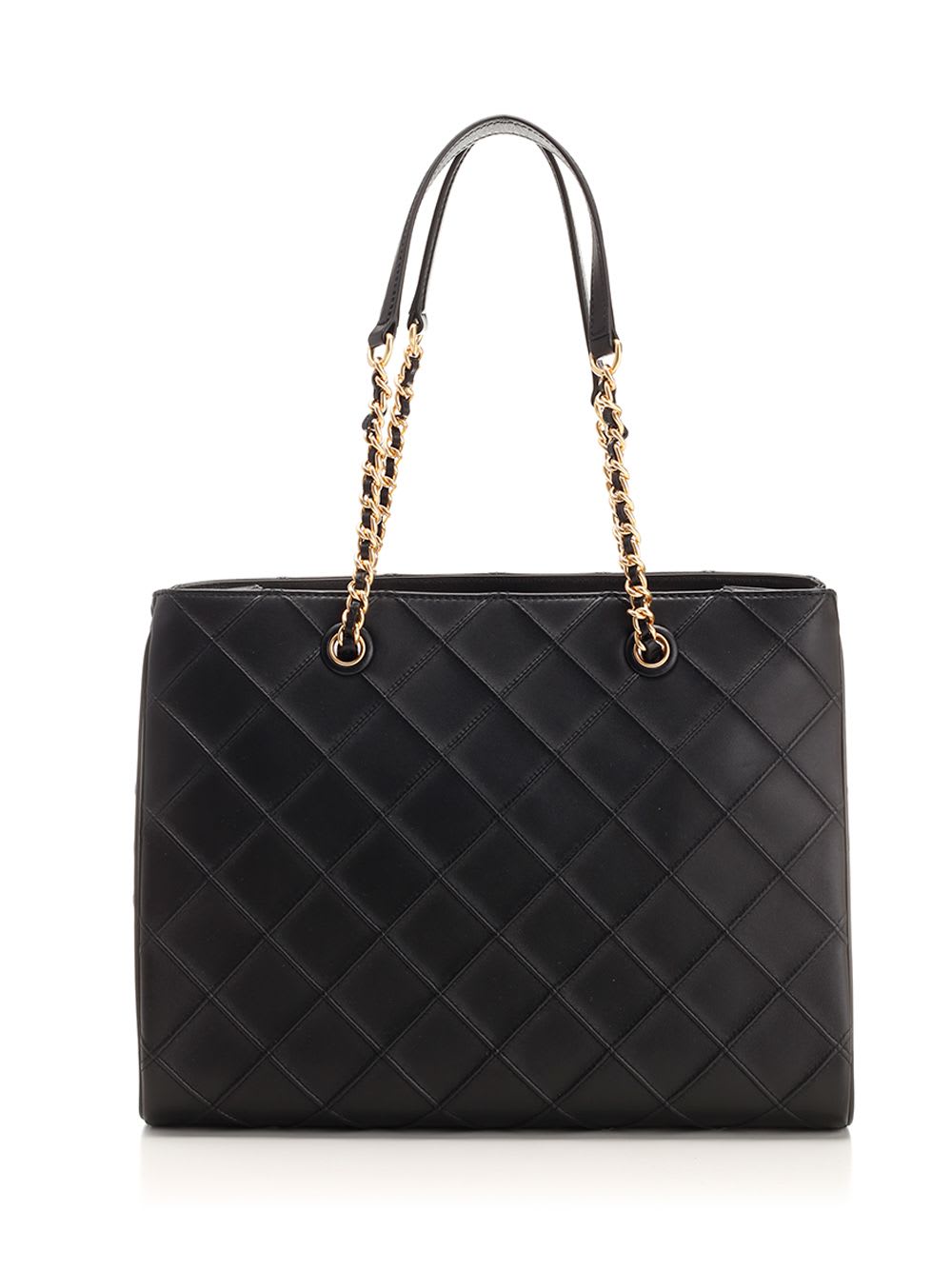 Shop Tory Burch Fleming Tote In Black