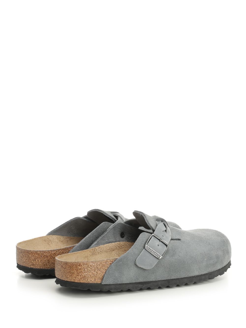 Birkenstock Slipper Boston Braided Colour Basalt Gray