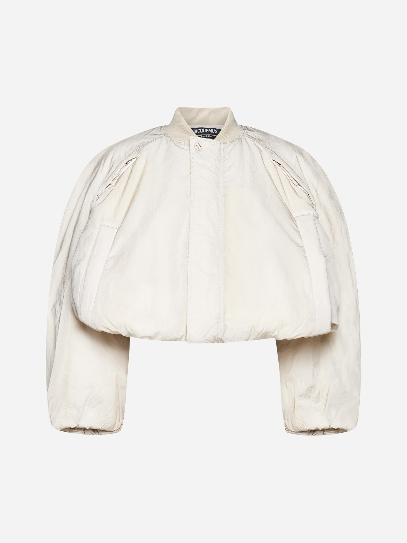 Jacquemus Off-white Le Chouchou 'le Bomber Bahia' Bomber Jacket In White