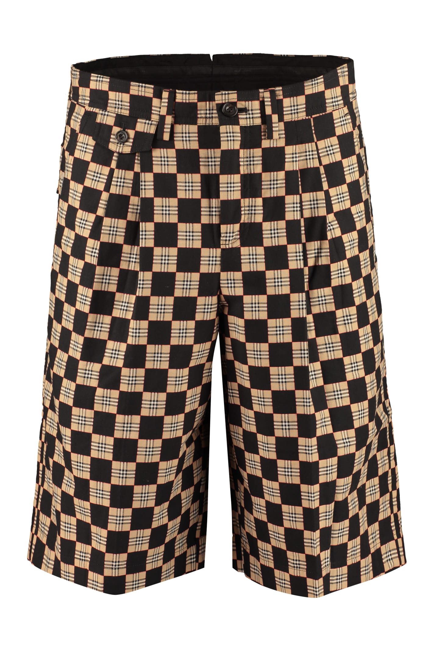 Burberry Jacquard Cotton Bermuda Shorts
