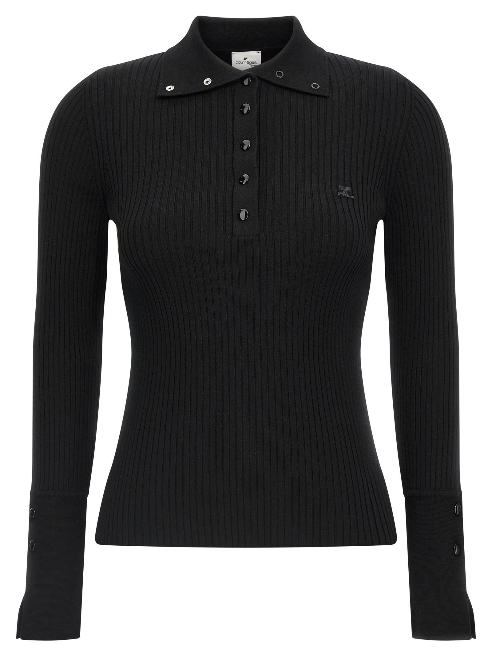 Courrèges classic Rib Polo Shirt