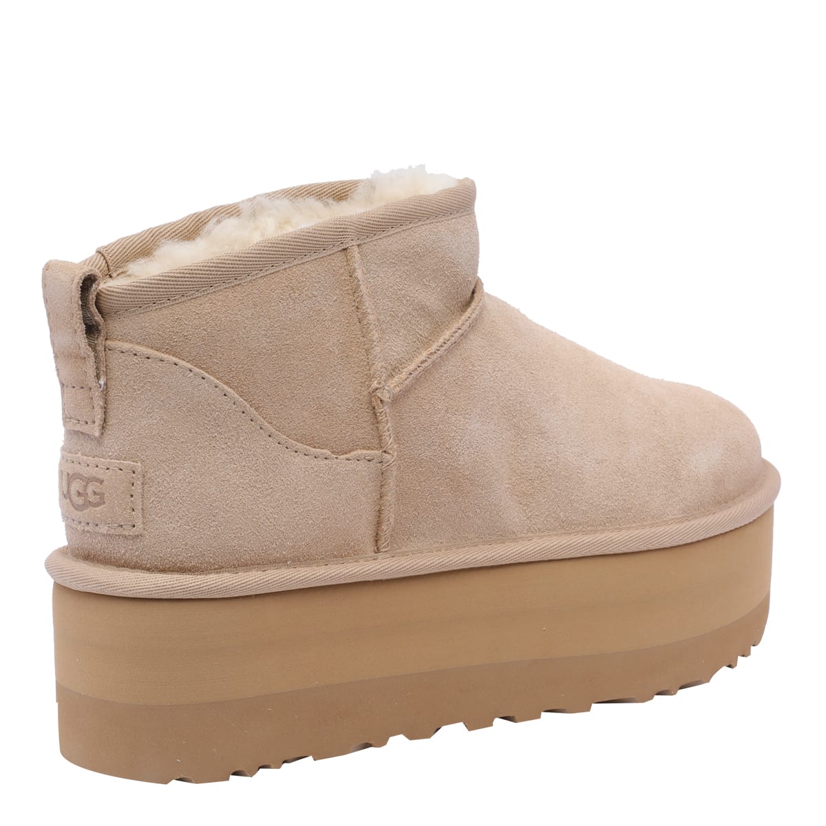 Ugg Classic Ultra Mini 1135092-san Platform Boots Women Sand Suede Comfort Ankle