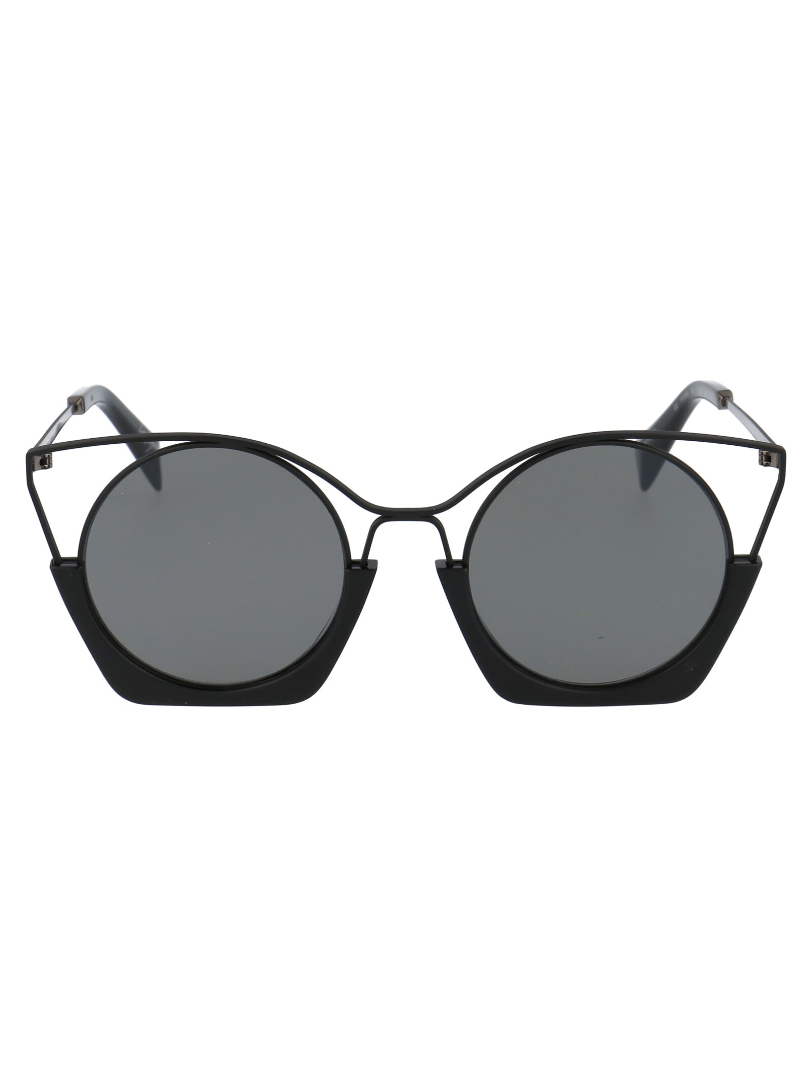 Yohji Yamamoto Yy7016 Sunglasses In 115 Brown