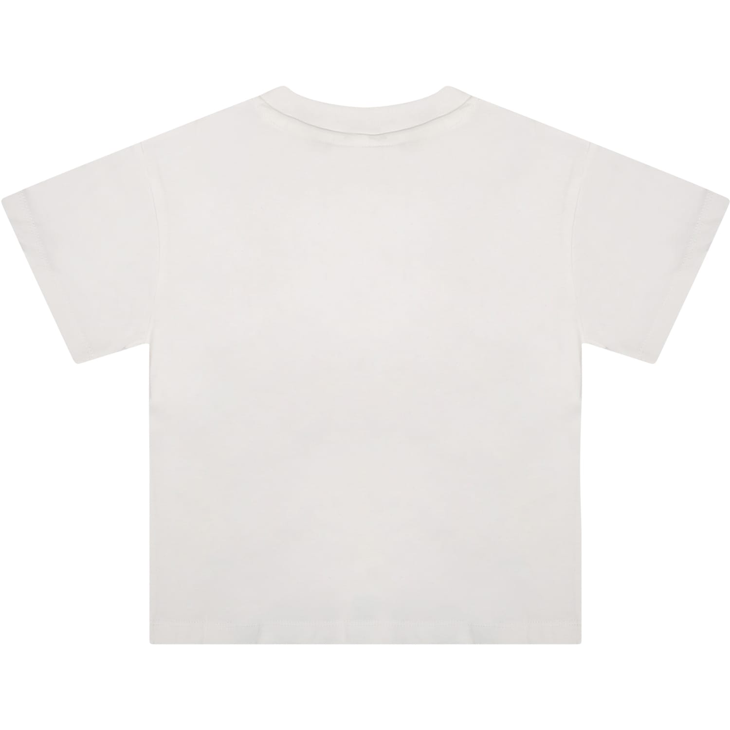 Shop Stella Mccartney White T-shirt For Baby Boy With Fruit Print