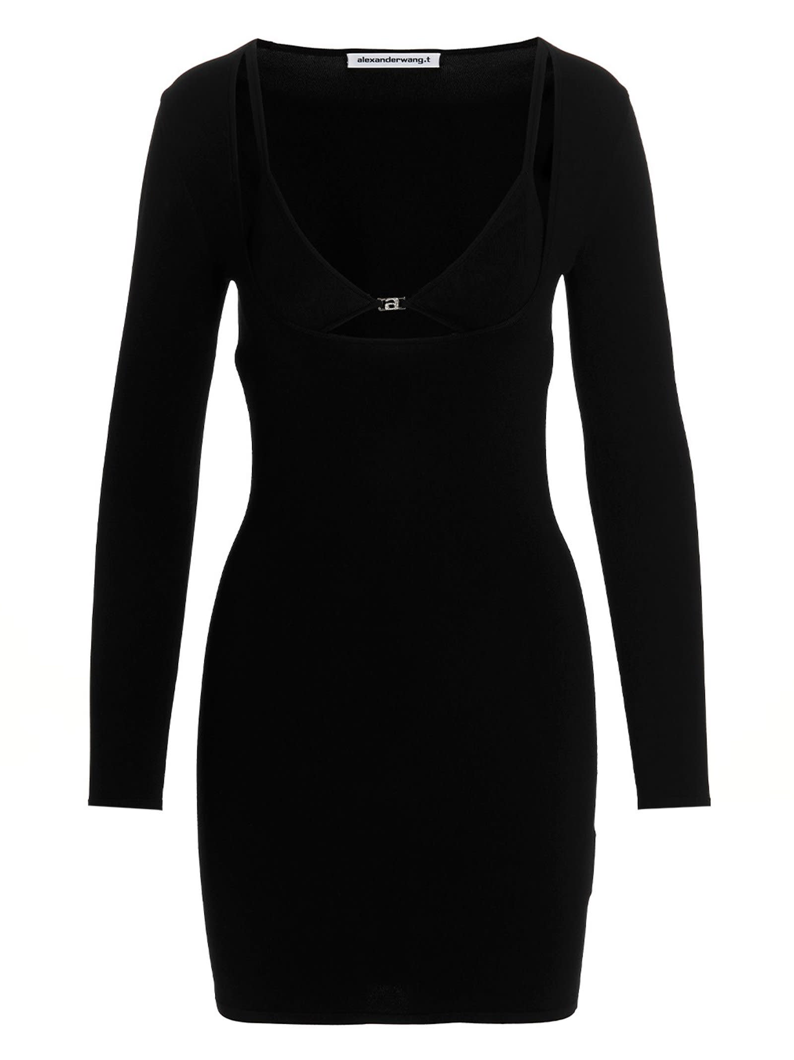 Shop Alexander Wang T Hybrid Bikini Dress In Black