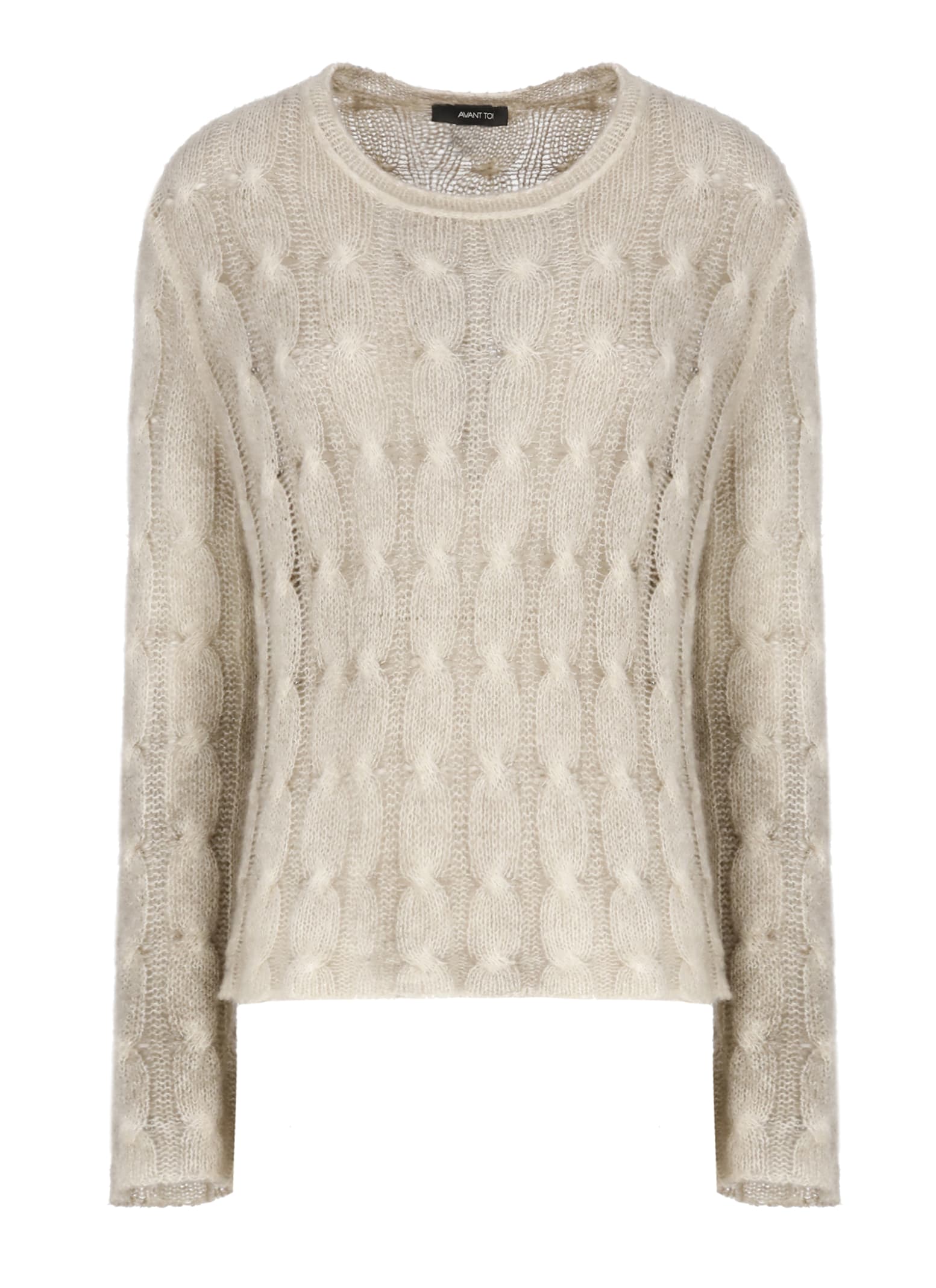 Avant Toi Cashmere And Silk Sweater In Gray