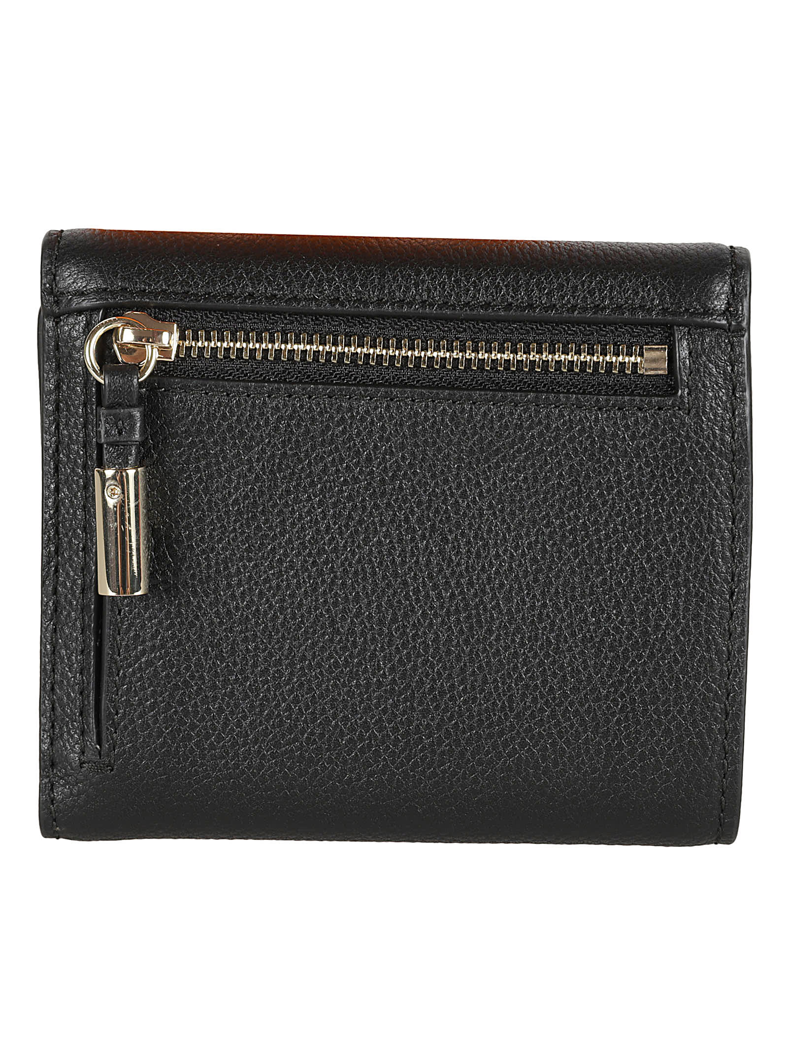 Furla Logo Flap Wallet In Nero