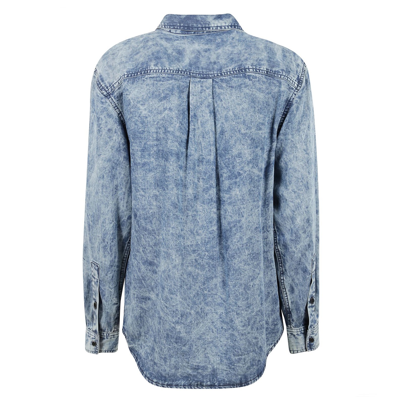 Shop Marant Etoile Tahisia Chambray Shirt In Blue