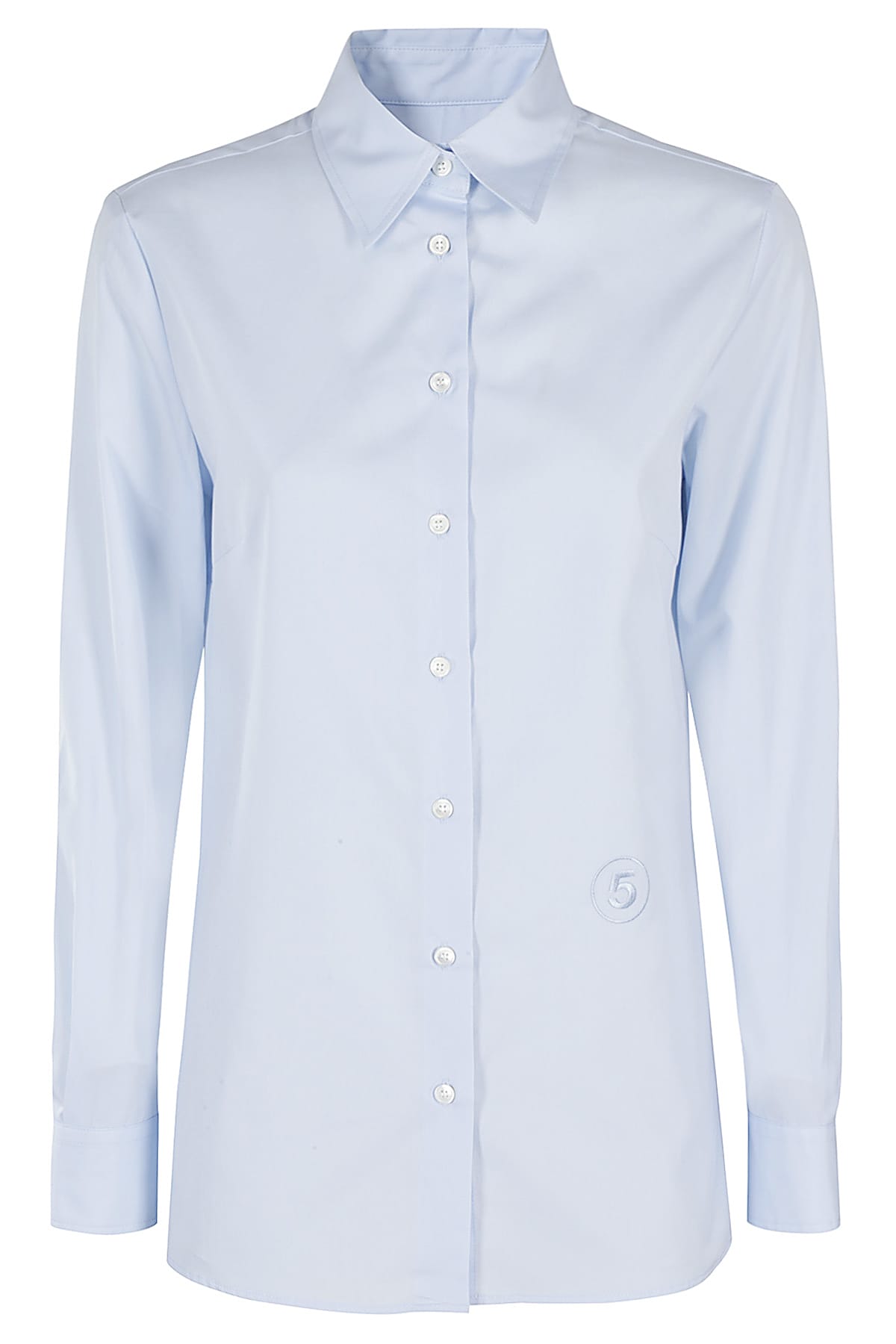 Shop Department Five Mulberry Camicia Slim In Azzurro