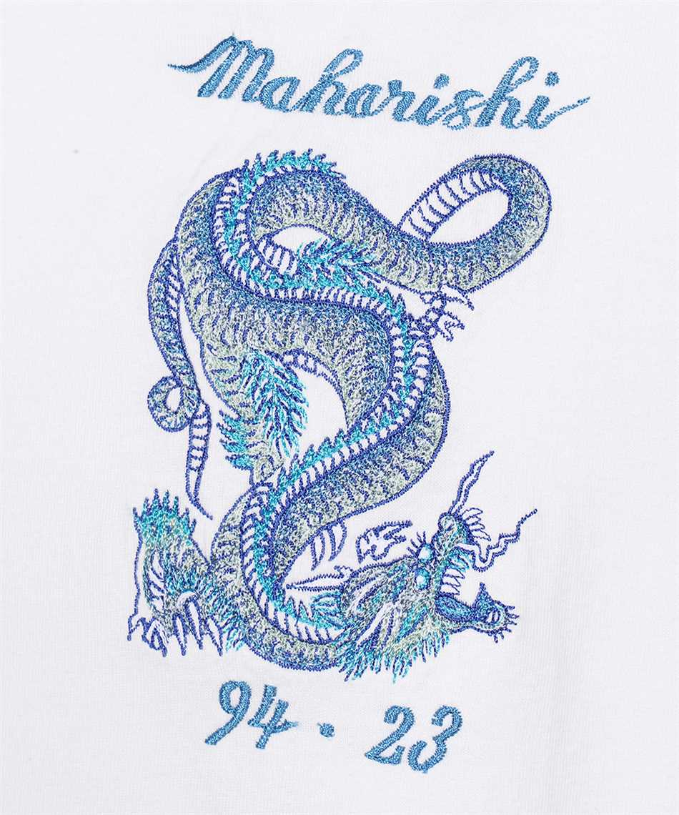 Maharishi Dragon-embroidered Long-sleeve T-shirt In White