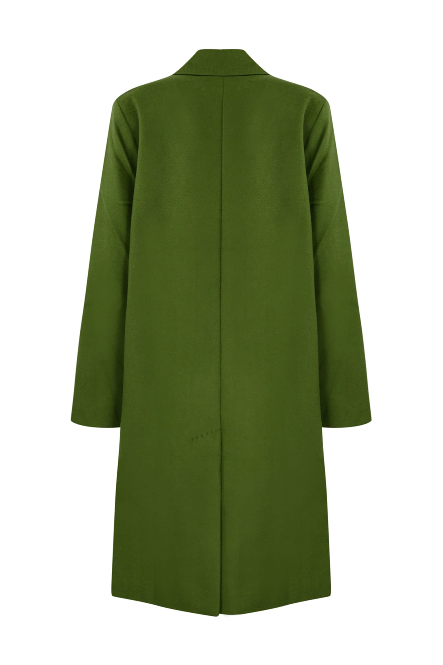 Shop Weekend Max Mara Zum Coat In Wool Drap In Pistacchio