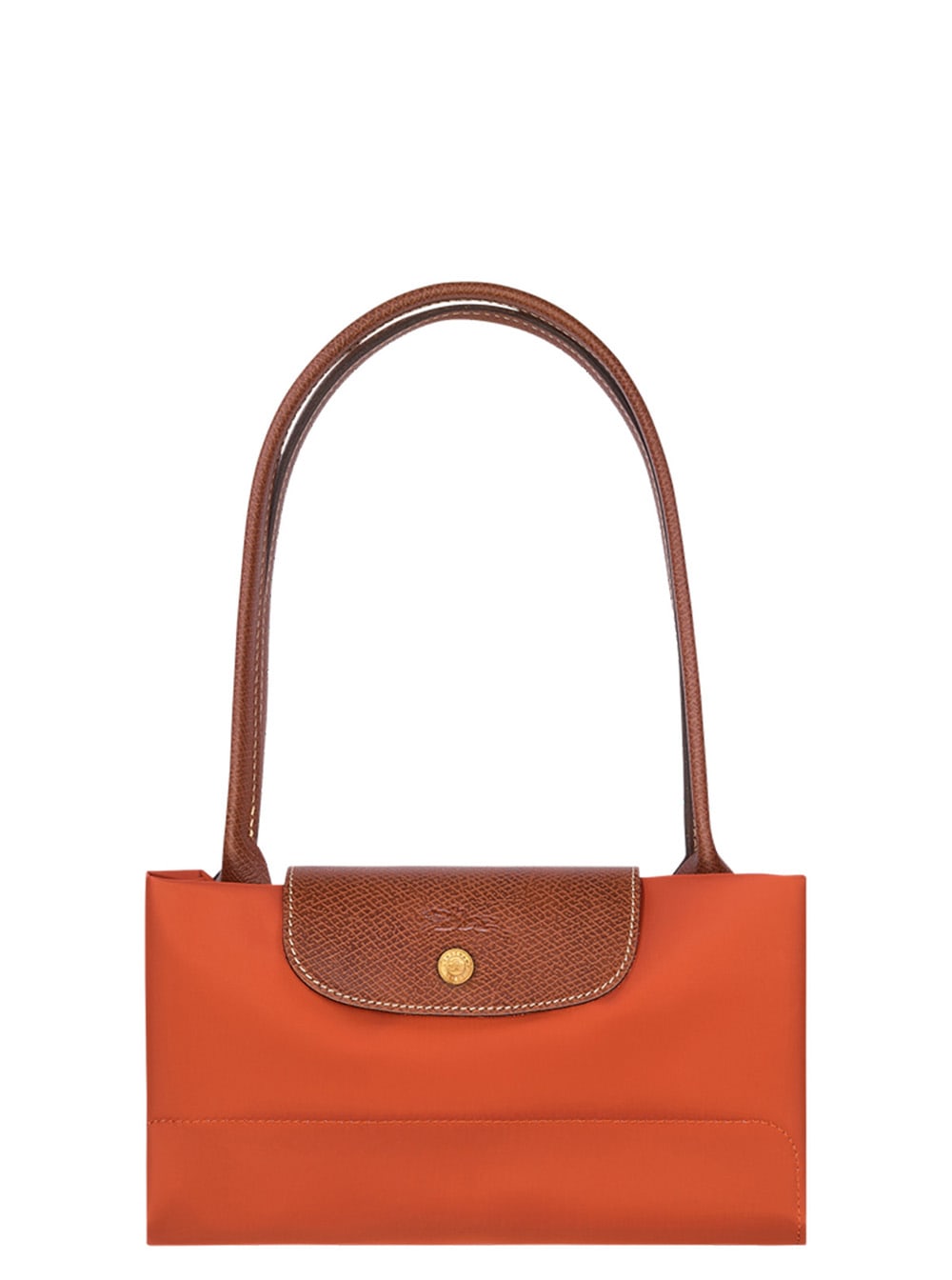 Longchamp Le Pilage Original Red Medium Tote Bag With Two Top Handles And Embossed Logo On The Front In Canvas In Red