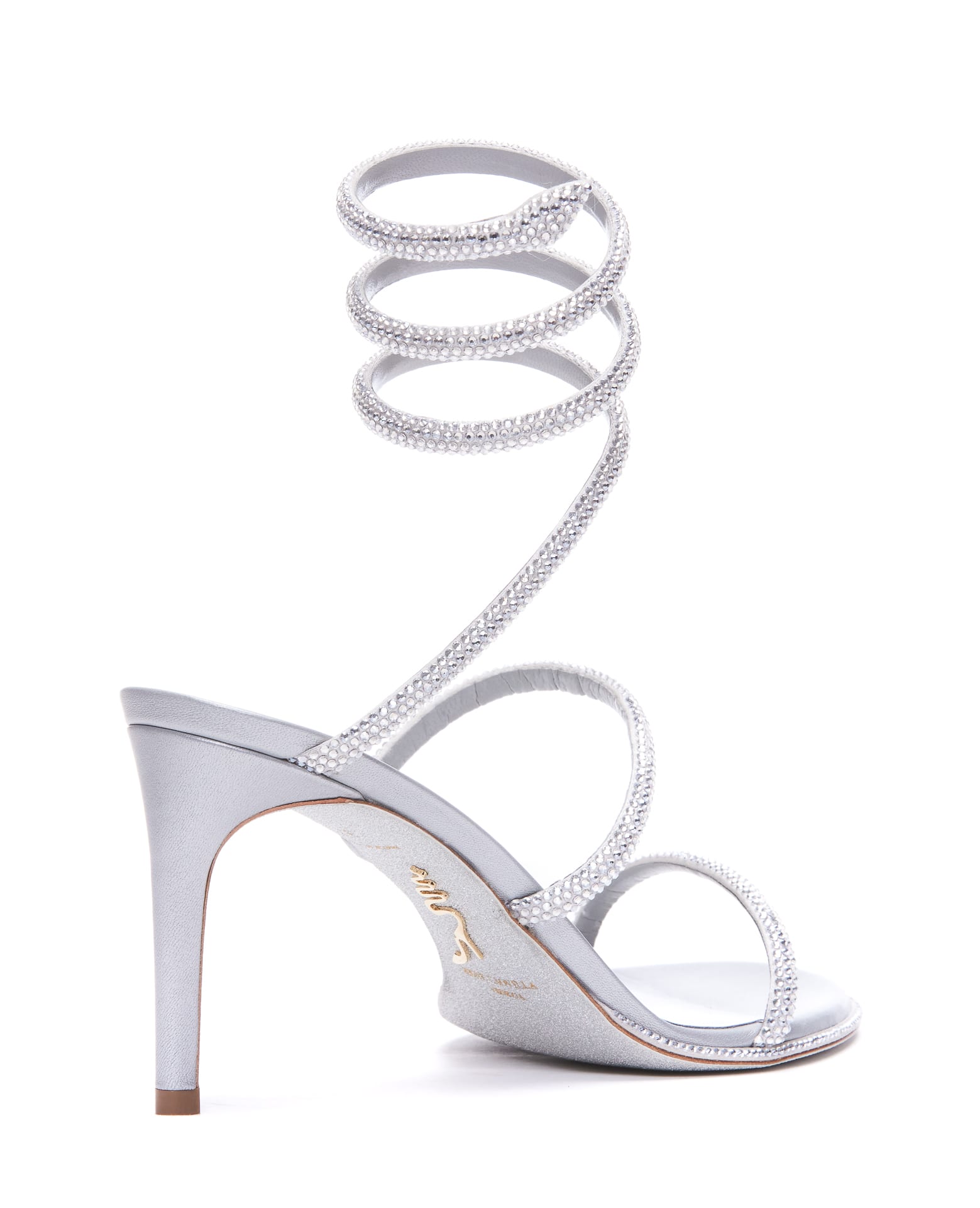 Shop René Caovilla Cleo Sandals In Silver