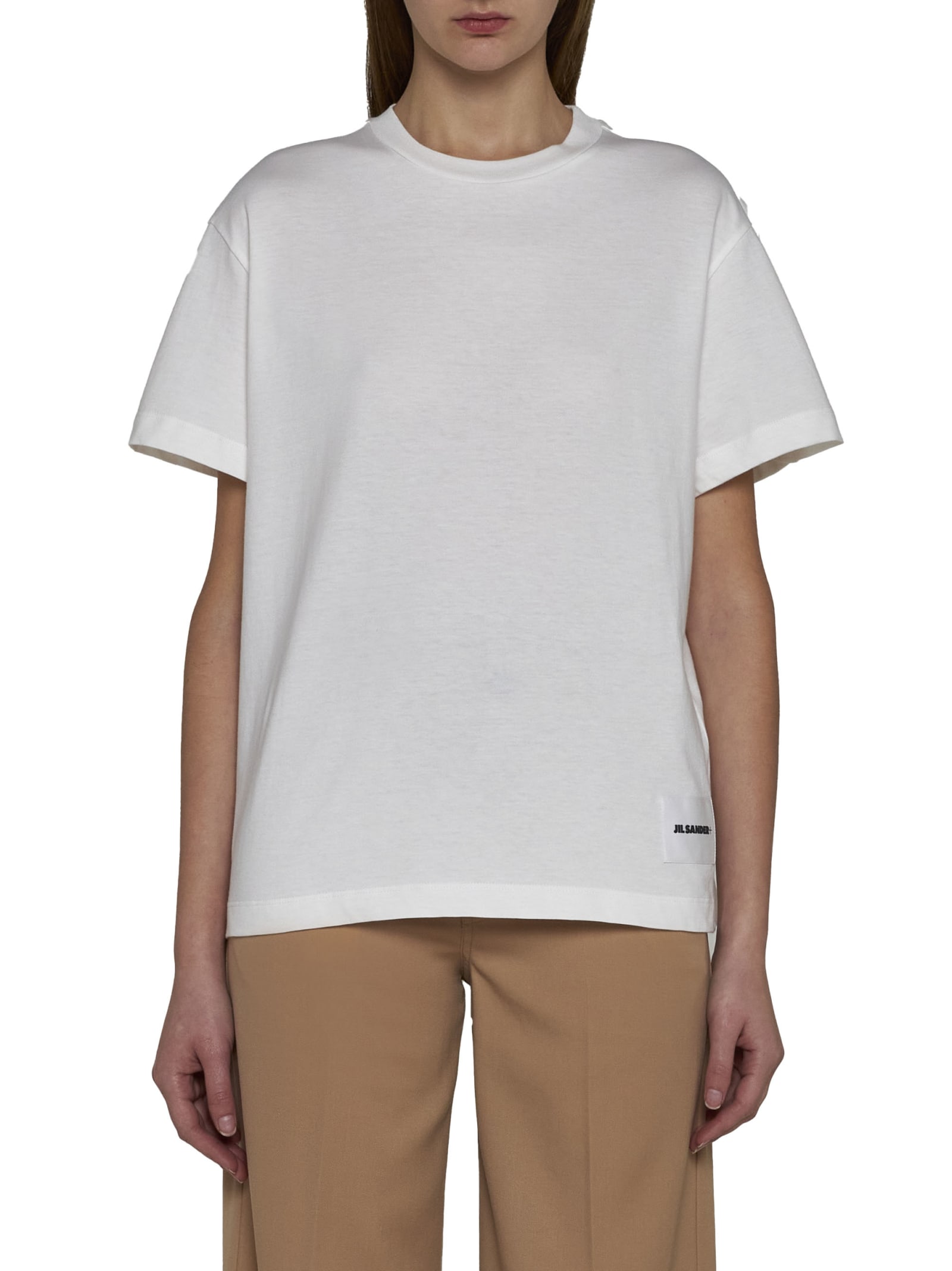 Shop Jil Sander T-shirt In White