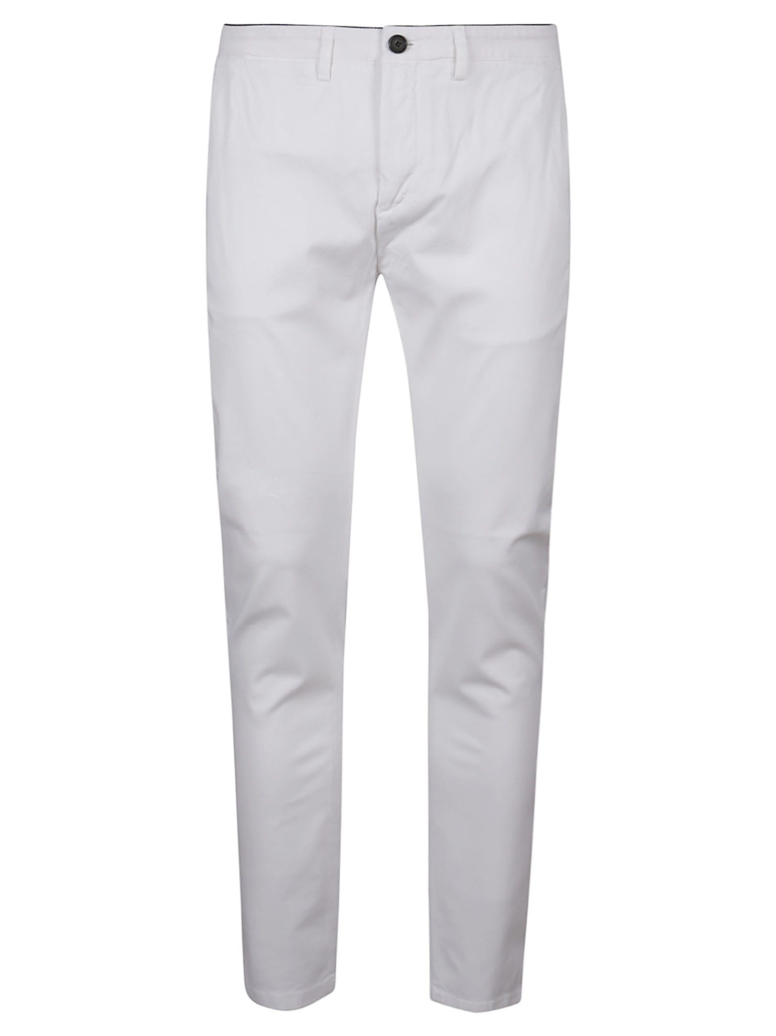 Shop Department Five Mike Chinos Superslim Pant In Bianco Ottico