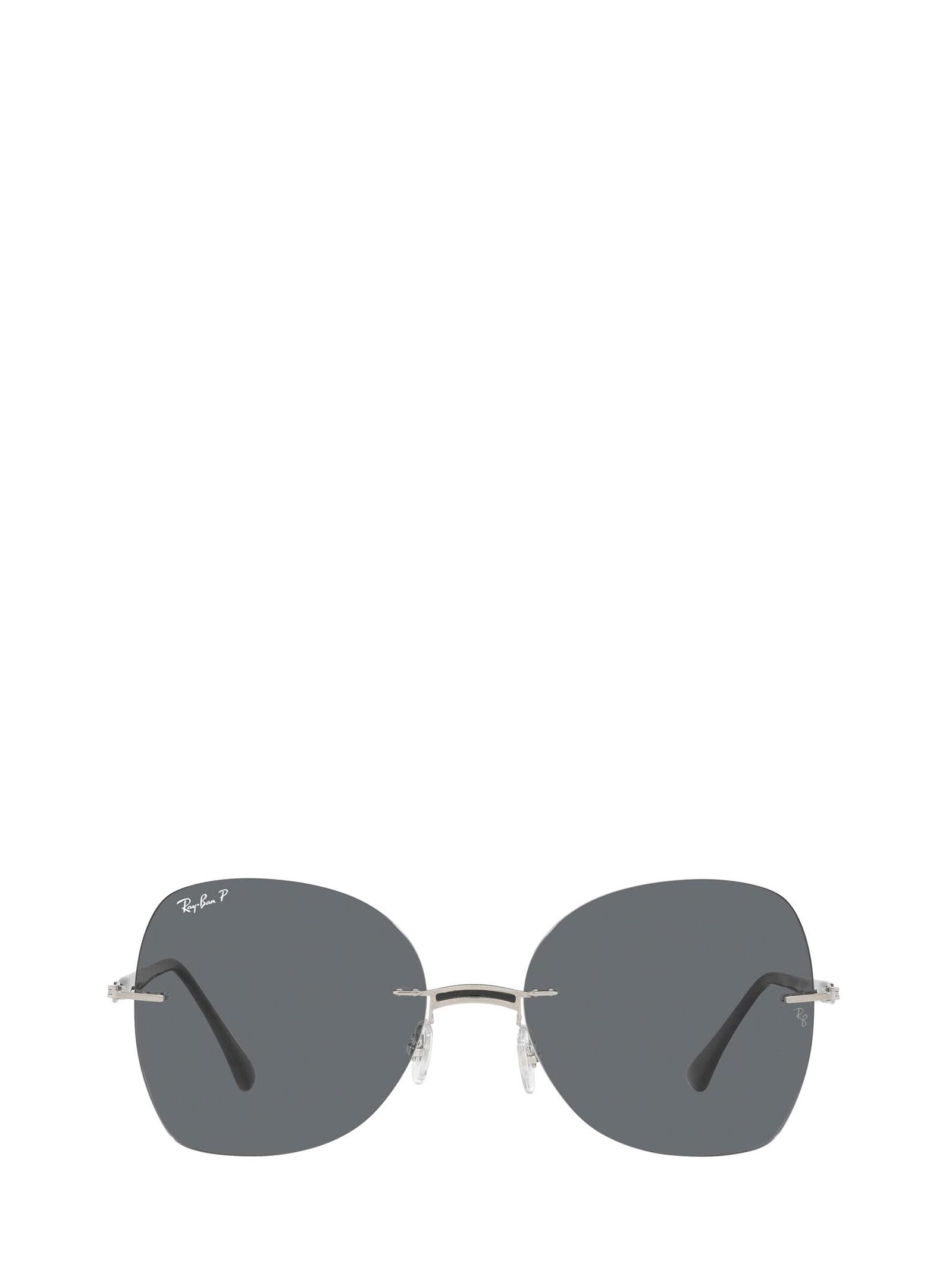 Ray-Ban Ray-ban Rb8066 Black On Silver Sunglasses