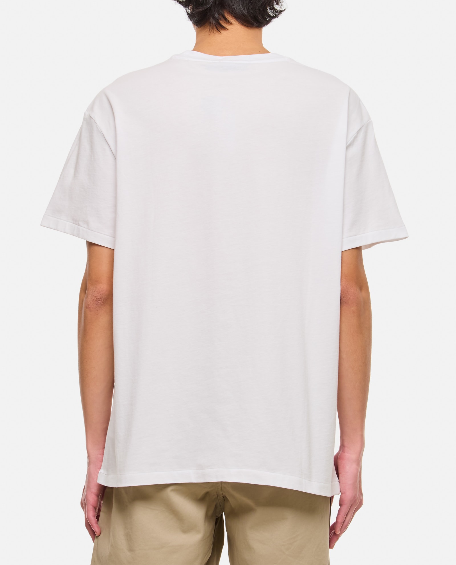 Shop Polo Ralph Lauren Bear Cotton T-shirt In White