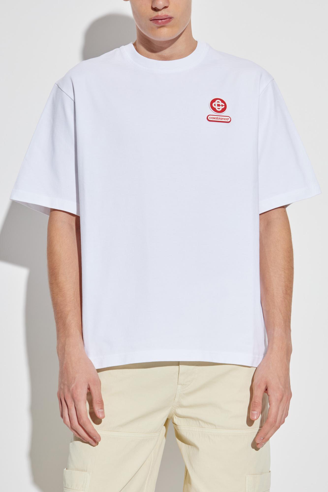 Casablanca Montagne Sportif Oversized T-shirt In White