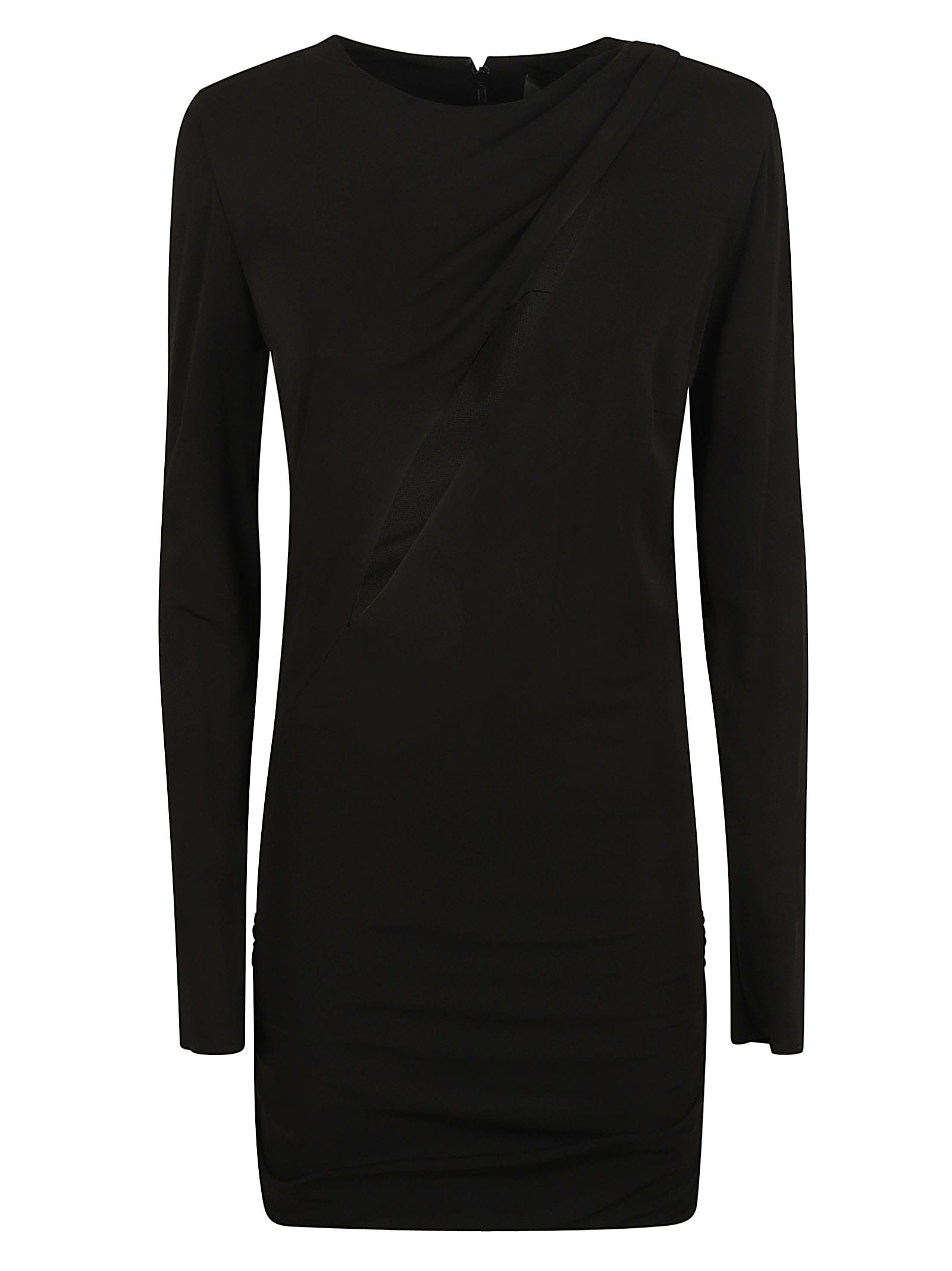 Versace Cut-out Detail Short Dress In Black