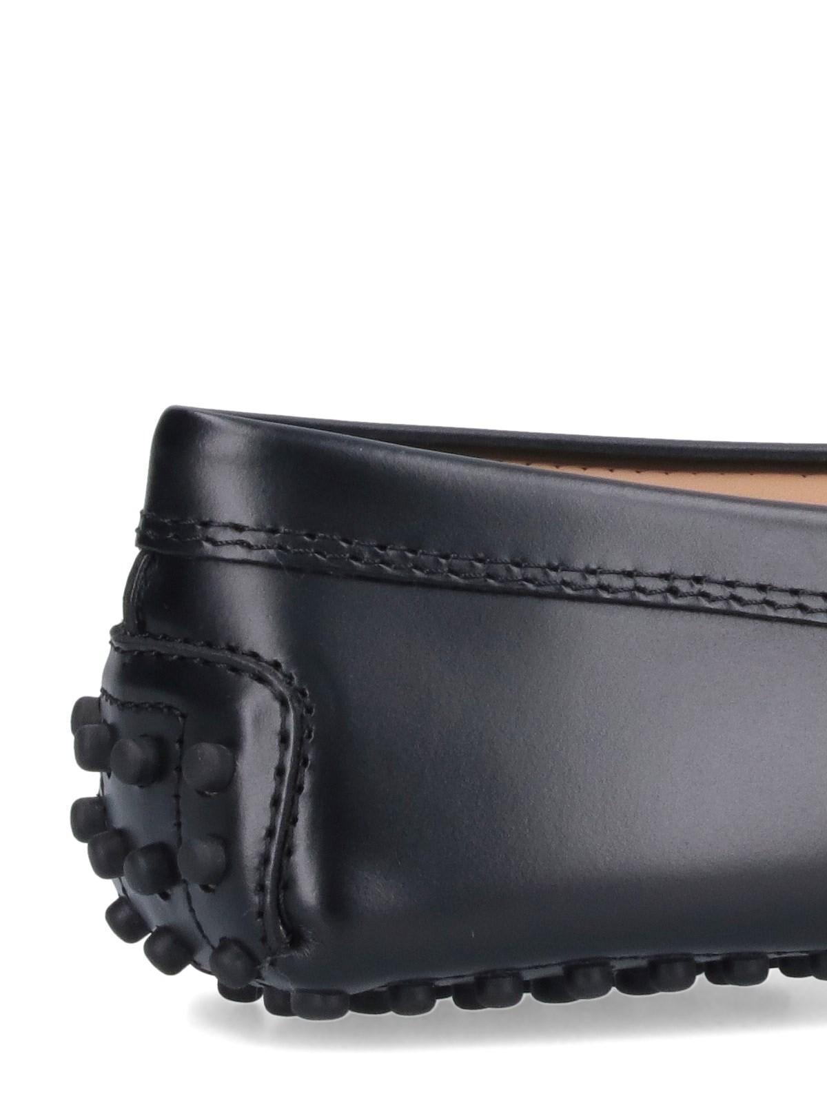 Tod's Gommini Patent Driver Penny Loafers In Black