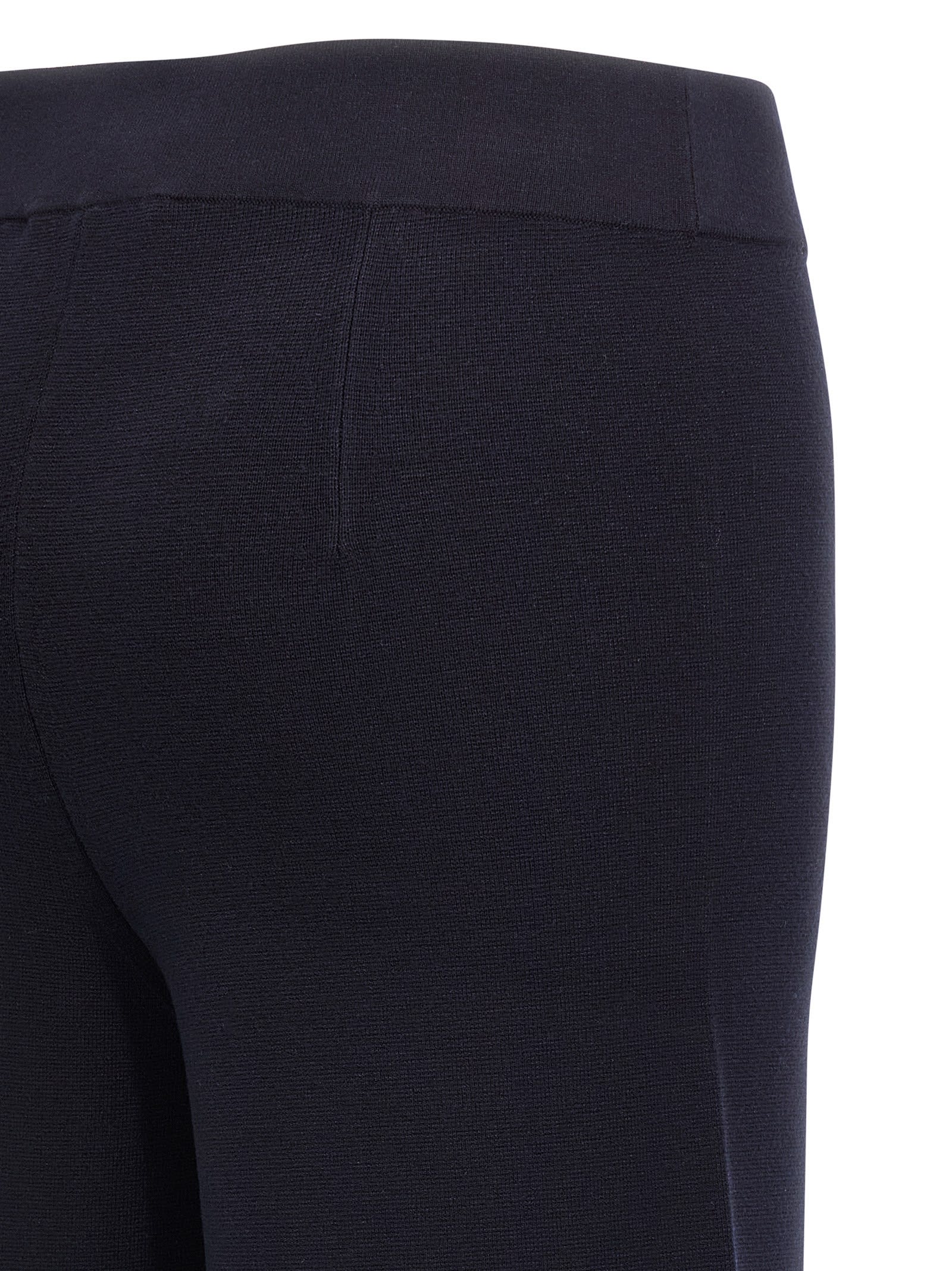 Max Mara Marzia Elastic-waist Palazzo Pants In Black