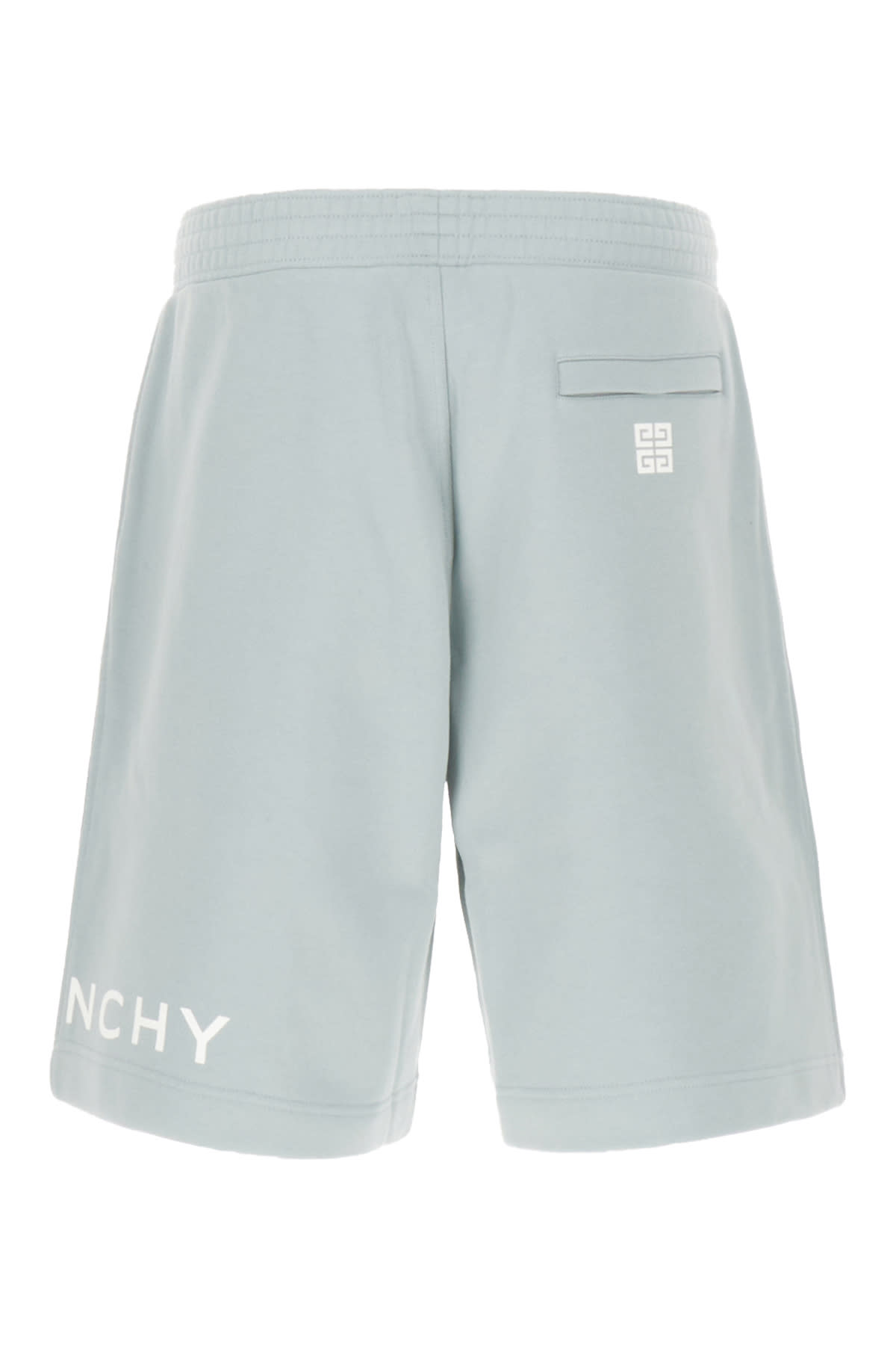 Shop Givenchy Pastel Light Blue Cotton Bermuda Shorts In 456