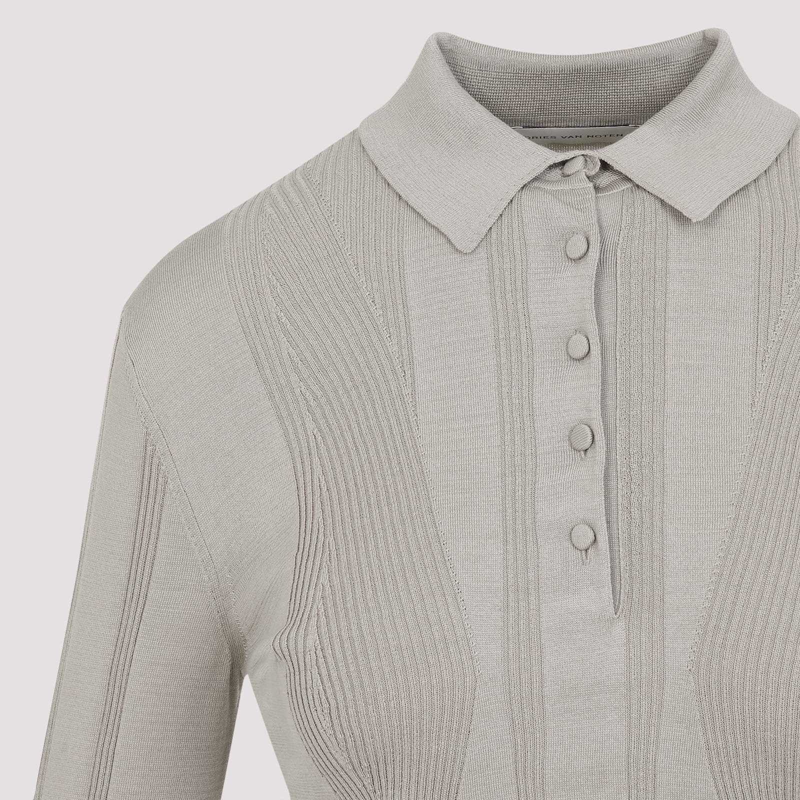 Dries Van Noten Polo In Light Grey