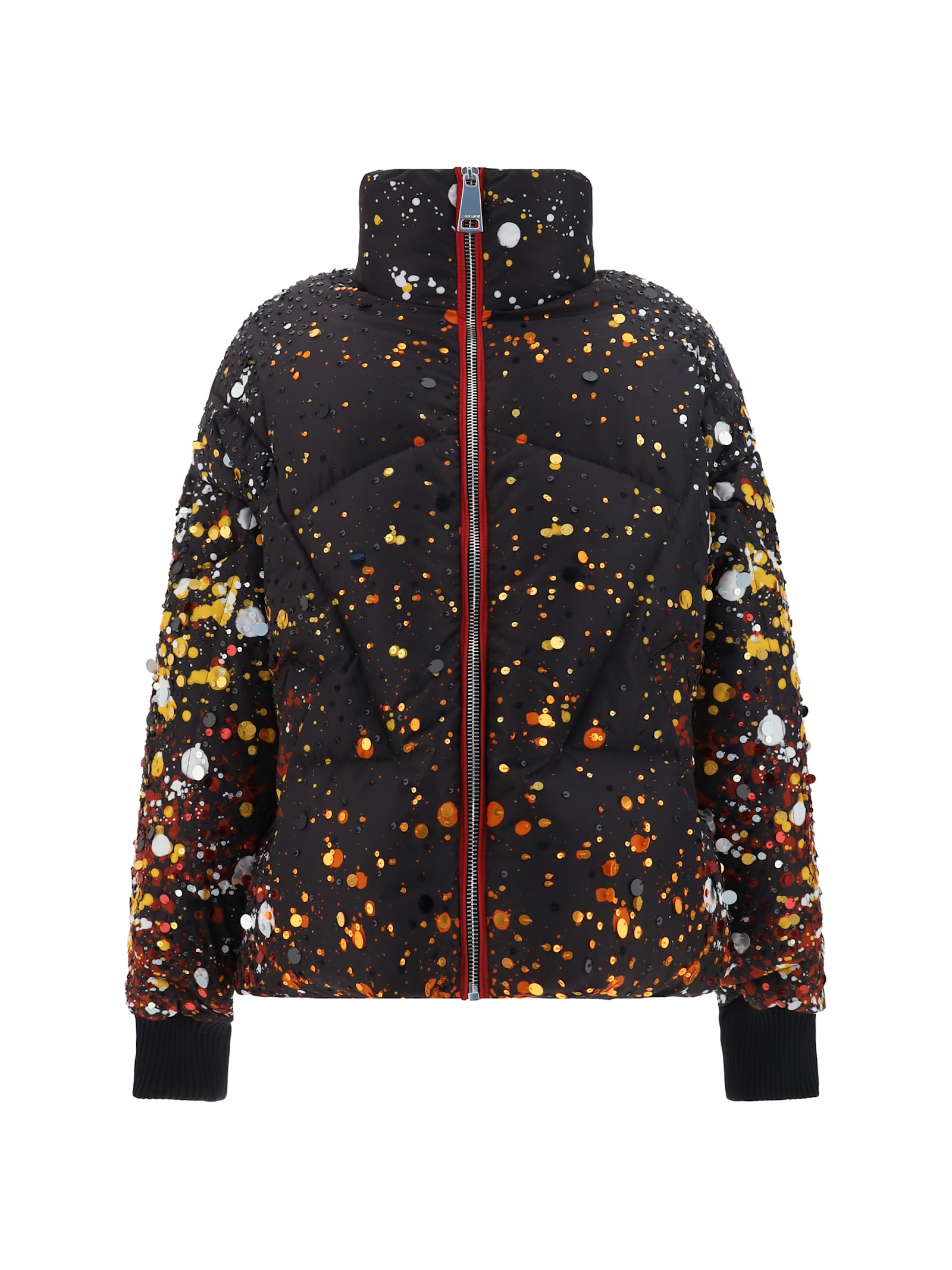 Shop Khrisjoy Moon Fireworks Down Jacket In Black