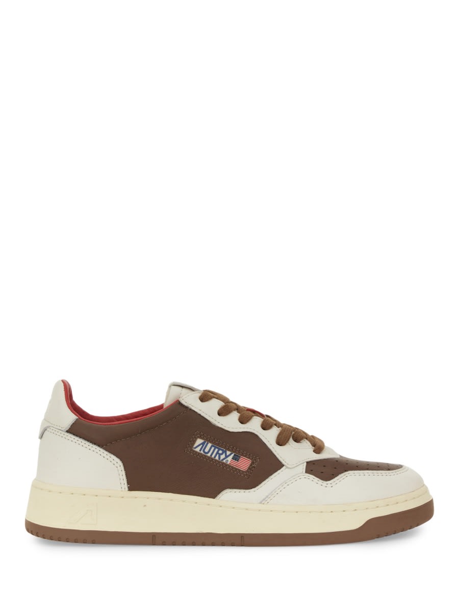 Shop Autry Medalist Sneaker In Brown