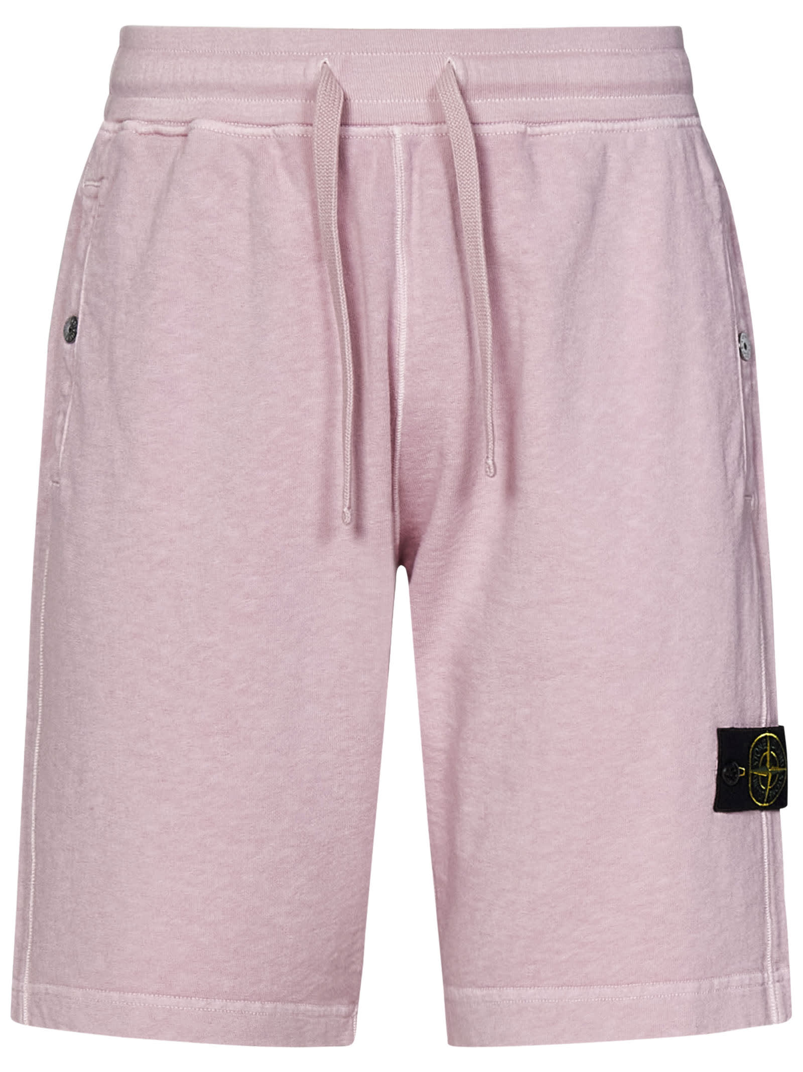 Stone Island Shorts In Pink