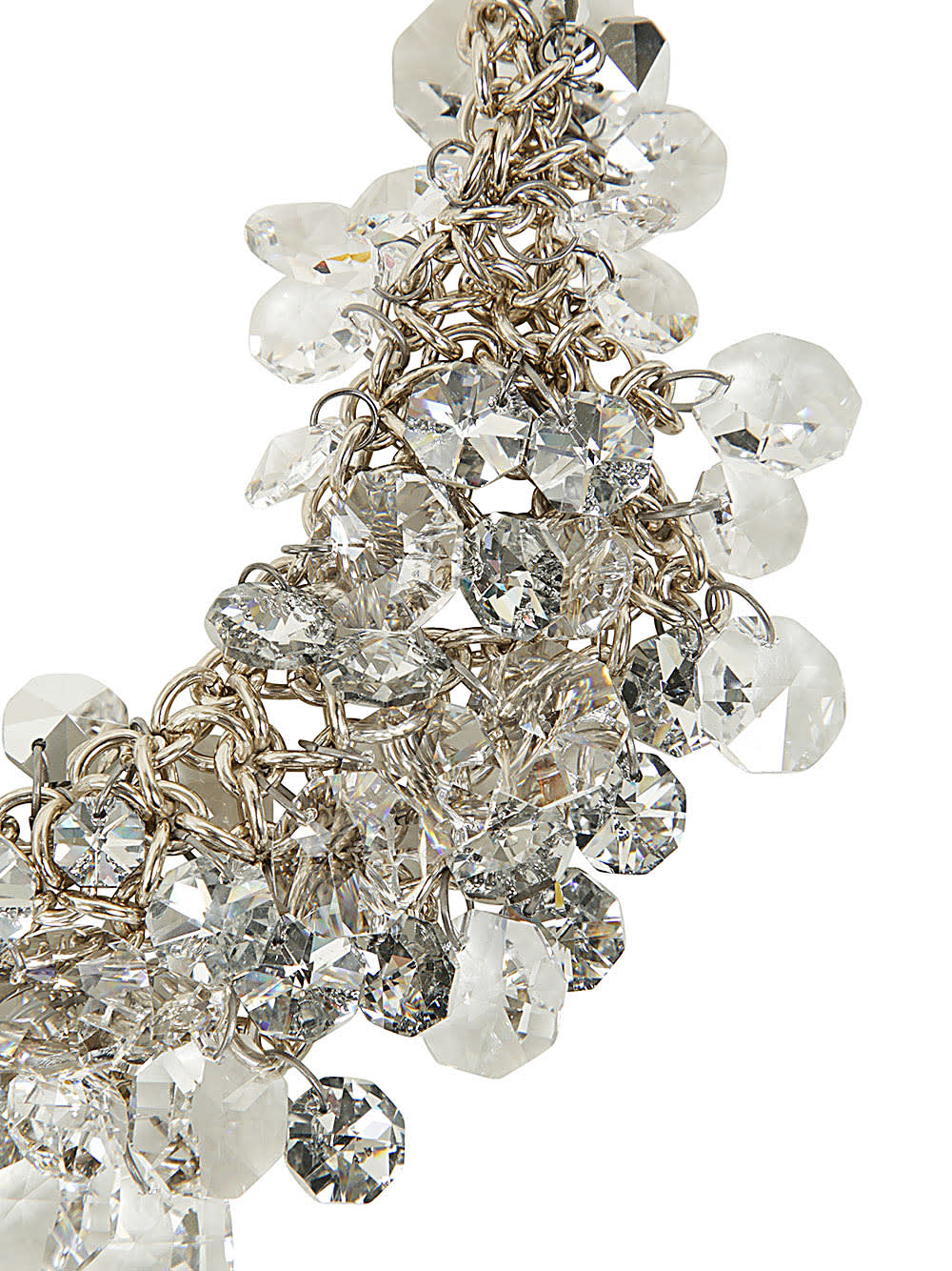 Shop Maria Calderara Crystals And Diamonds Necklace In Tl Trasparent