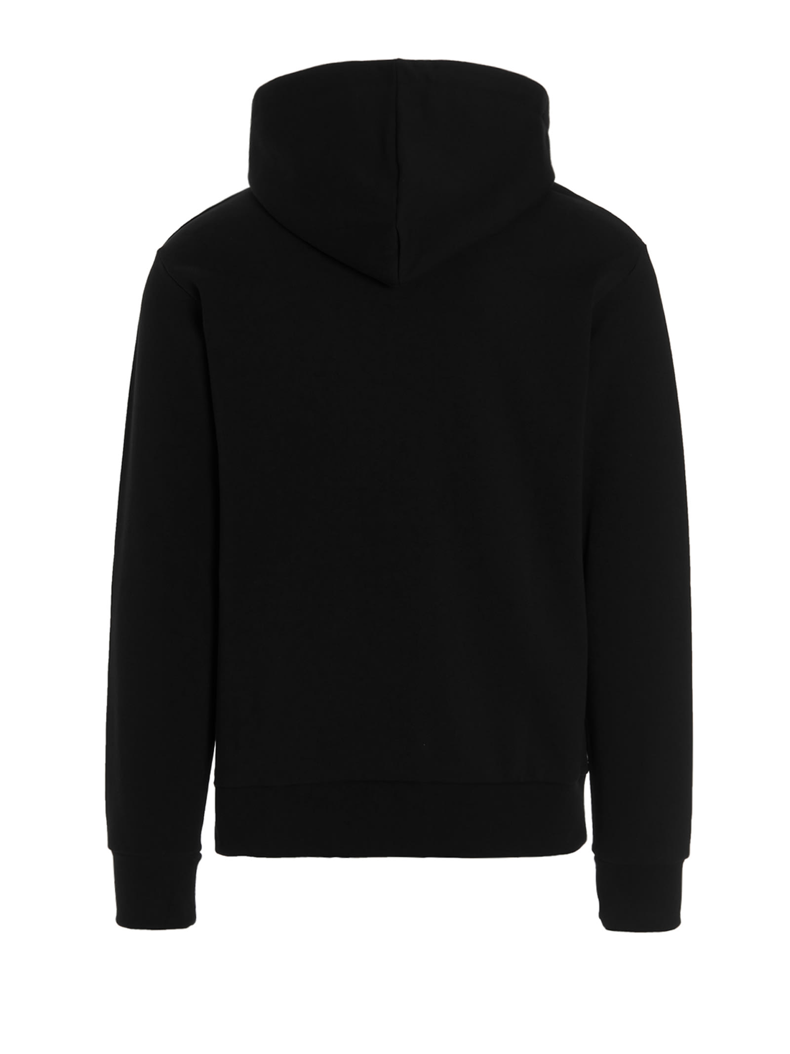 Shop Apc Logo Hoodie In Black