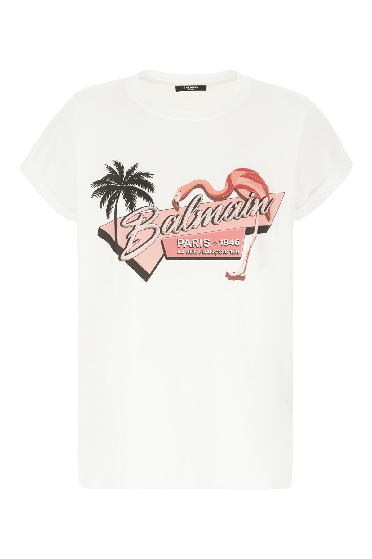 Balmain White Cotton T-shirt