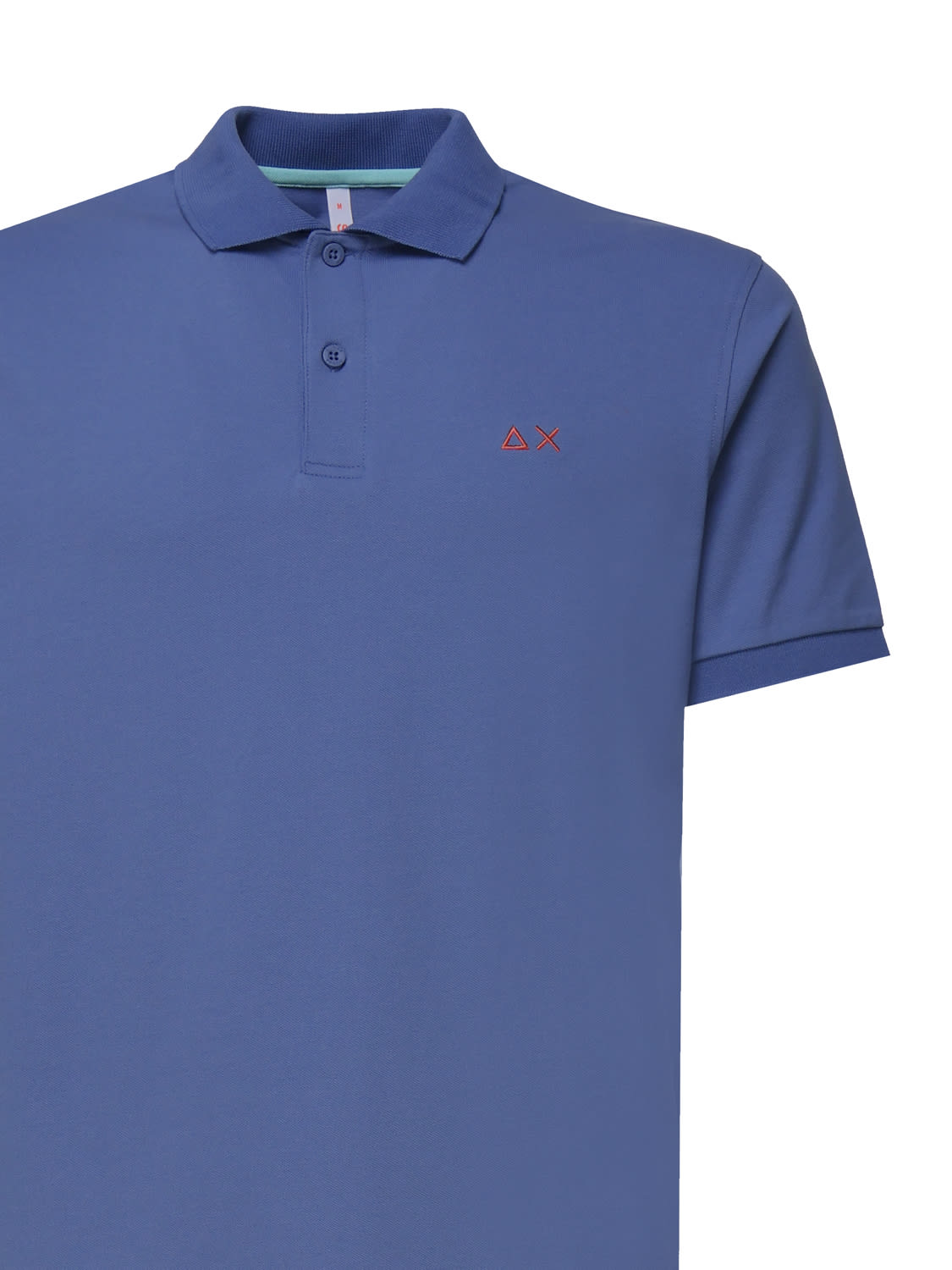 Shop Sun 68 Polo T-shirt In Cotton In Light Blue