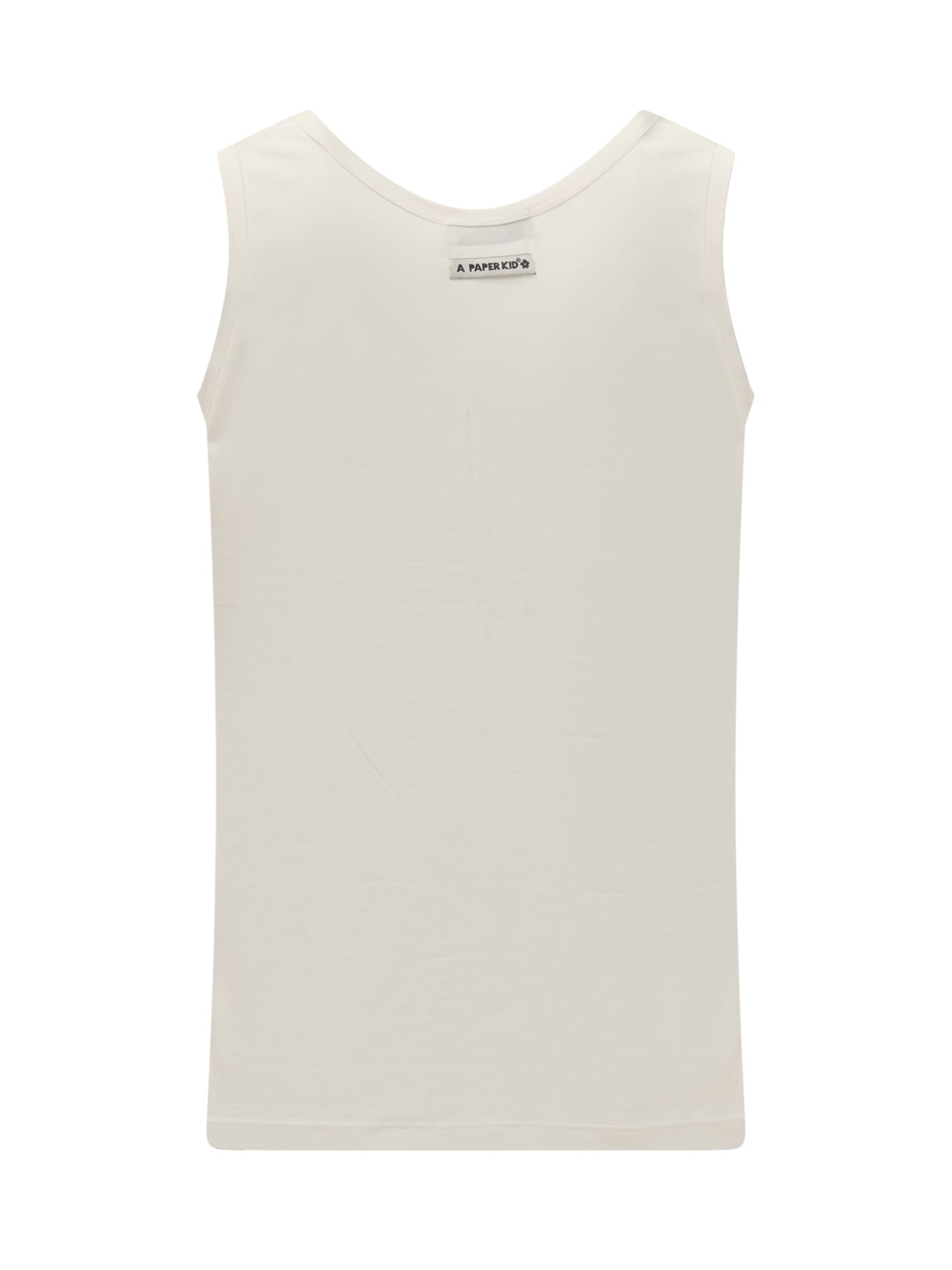 Shop A Paper Kid Tank Top With Flower Pin. In Beige